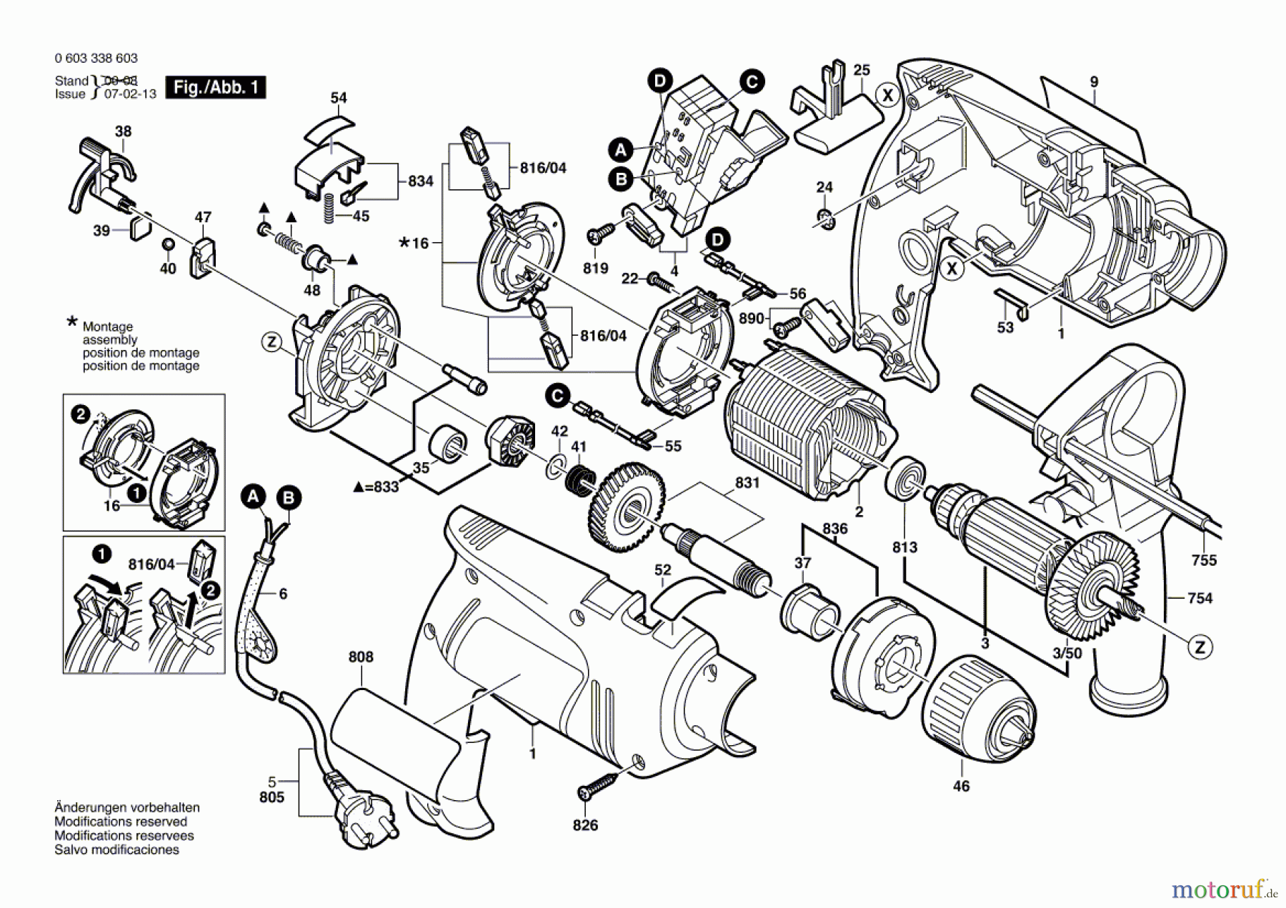 Bosch Werkzeug Schlagbohrmaschine PSB 570 RE Seite 1
