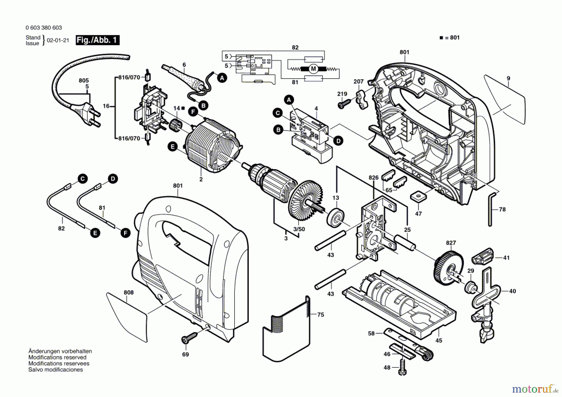 Bosch Werkzeug Stichsäge PST 650 E Seite 1
