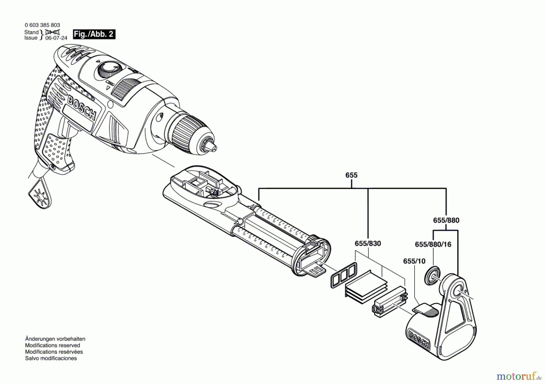 Bosch Werkzeug Schlagbohrmaschine PSB 1000 RCA Seite 2
