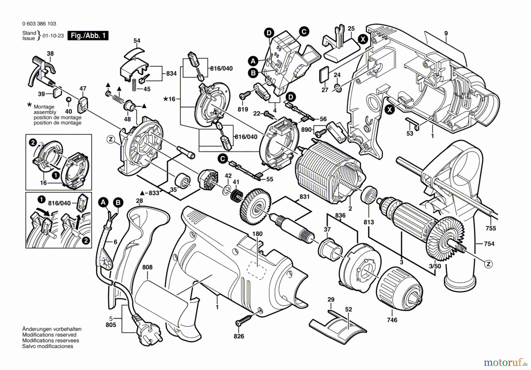 Bosch Werkzeug Schlagbohrmaschine PSB 650-2 Seite 1