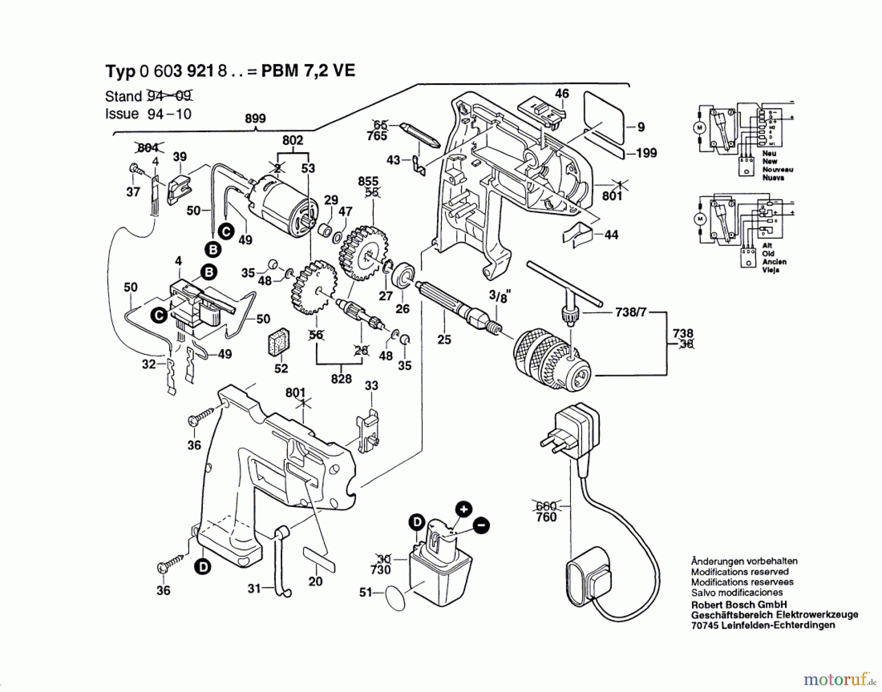 Bosch Akku Werkzeug Gw-Akku-Bohrmaschine PBM 7,2 VE Seite 1