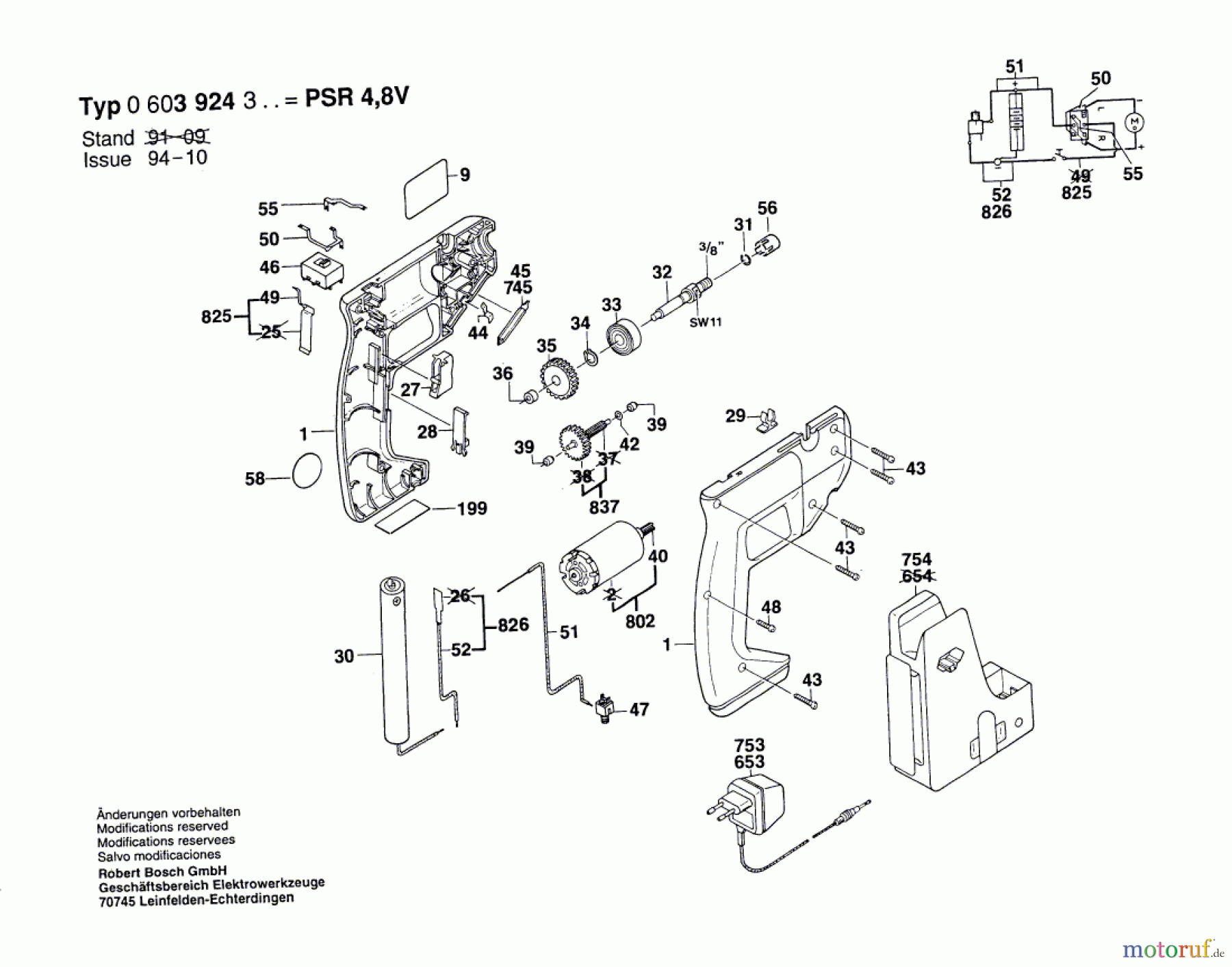 Bosch Akku Werkzeug Hw-Akku-Schrauber PSR 4,8 V Seite 1