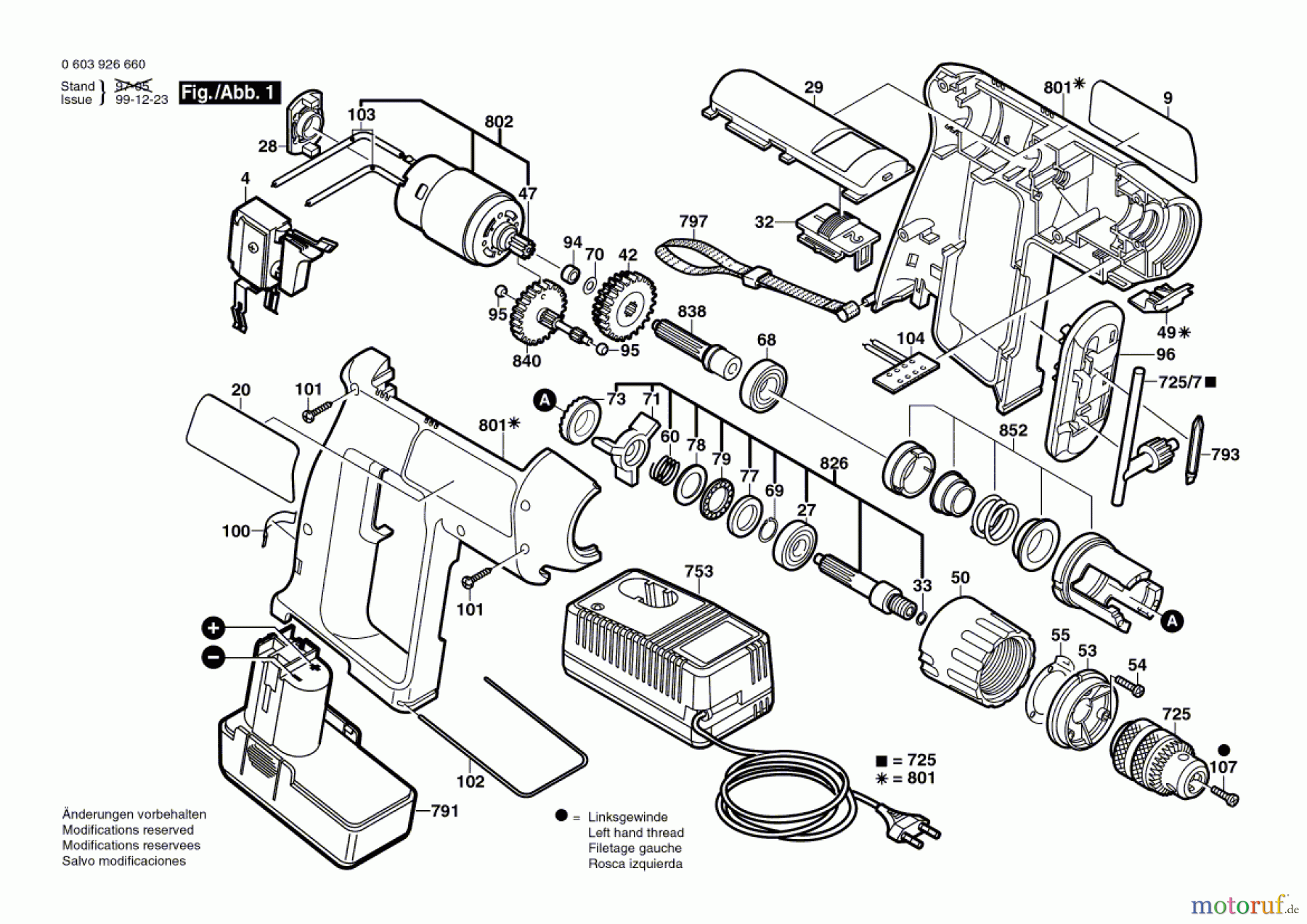 Bosch Akku Werkzeug Hw-Akkuschlagbohrmaschine PSB 9,6 VE-2 Seite 1