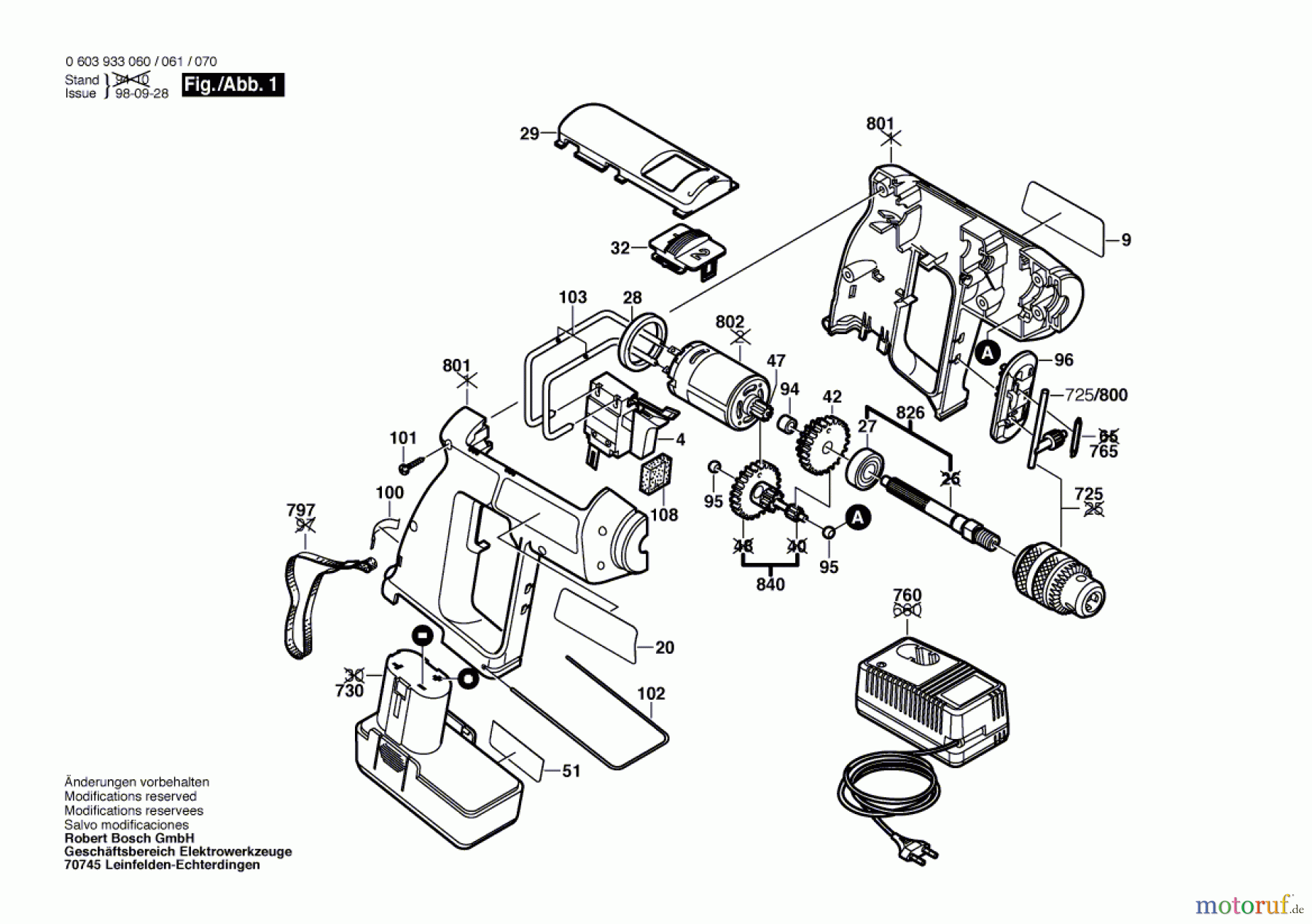 Bosch Akku Werkzeug Akku-Bohrmaschine PBM 7,2 V-2 Seite 1