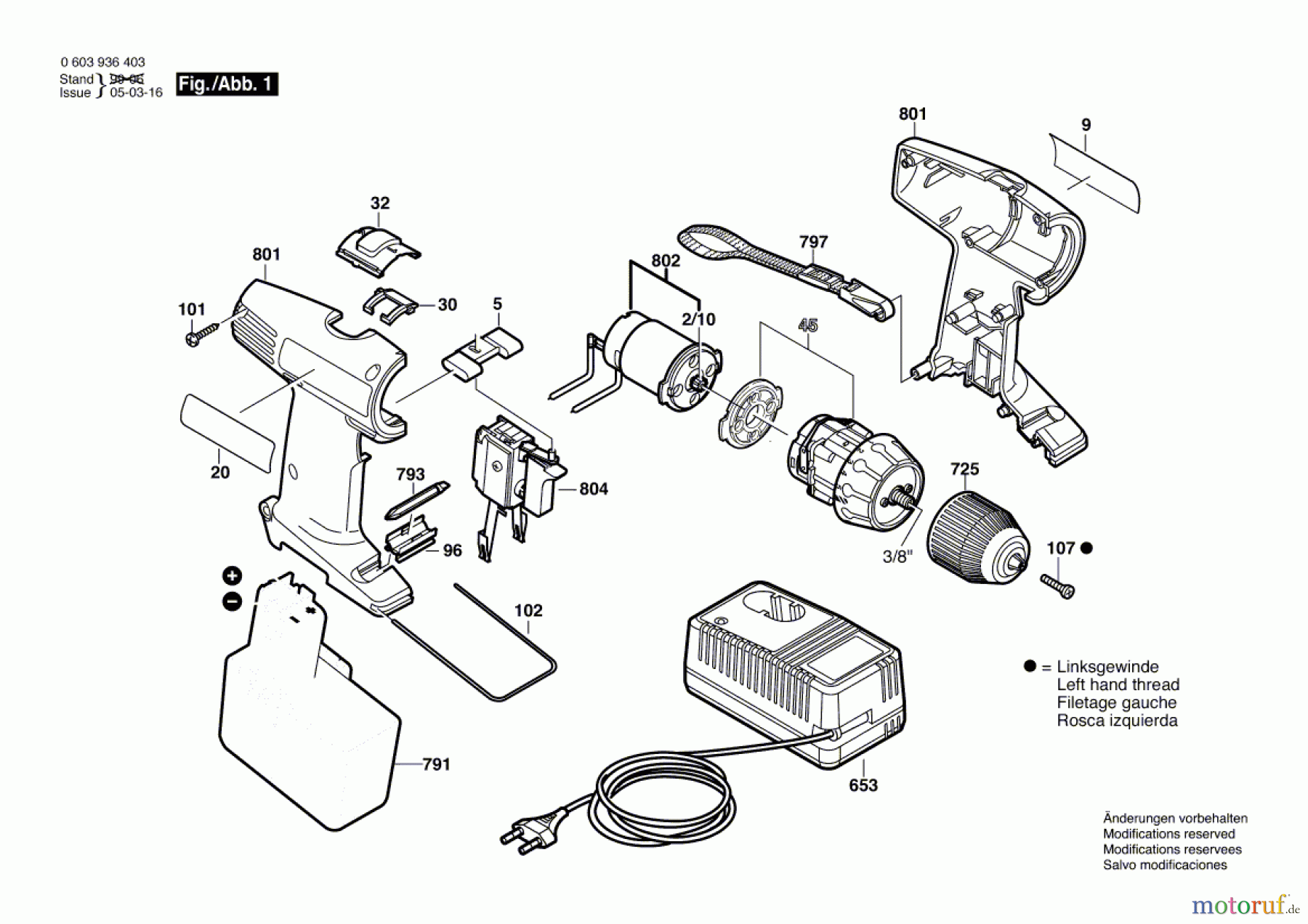 Bosch Akku Werkzeug Akku-Schrauber PSR 14,4 VES 2 Seite 1