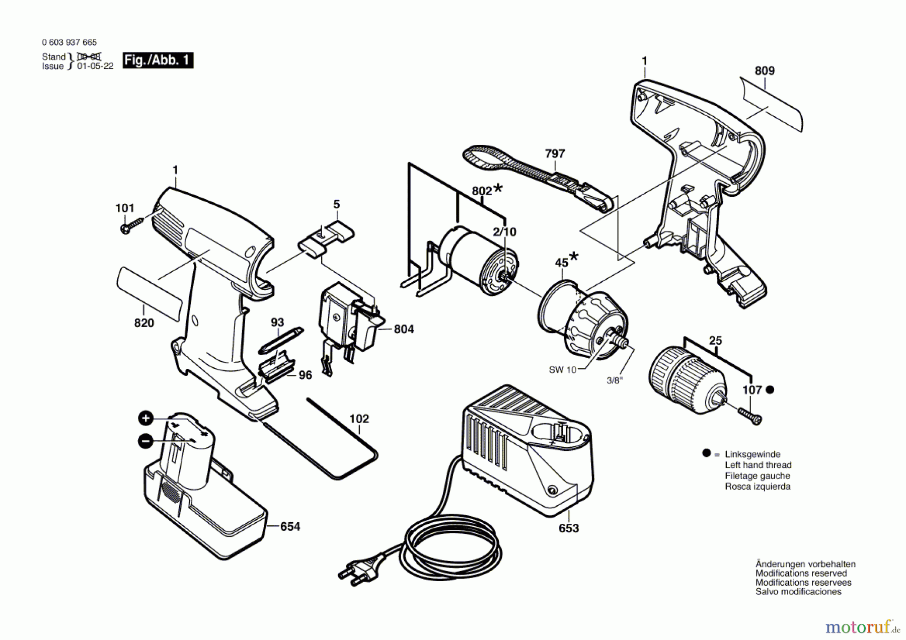 Bosch Akku Werkzeug Akku-Schrauber PSR 96 Seite 1