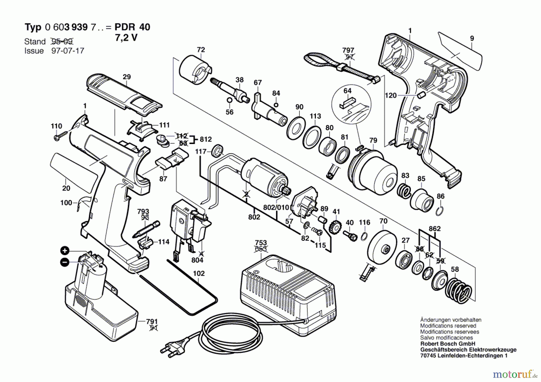 Bosch Akku Werkzeug Hw-Akku-Drehschlagschr PDR 7,2 VE Seite 1