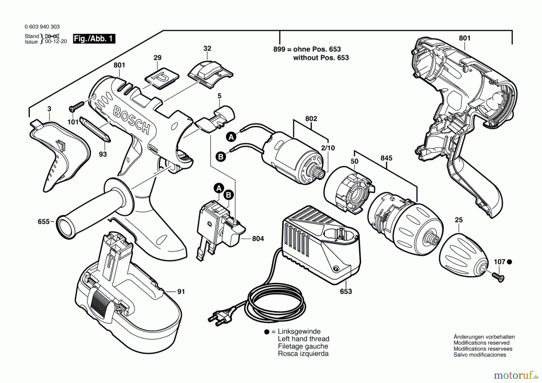 Bosch Akku Werkzeug Akku-Schrauber PSR 18 VE-2 Seite 1