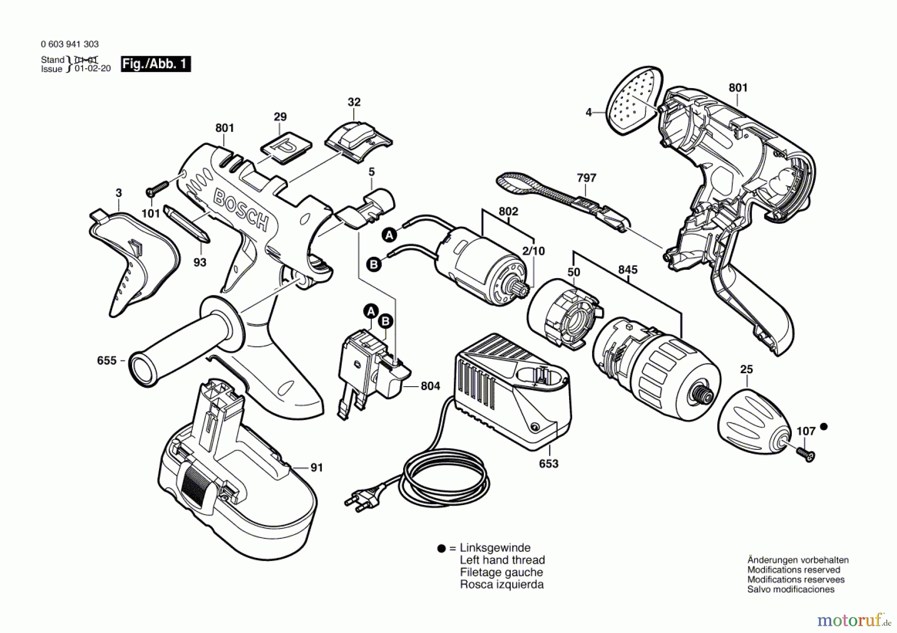 Bosch Akku Werkzeug Akku-Schlagbohrschrauber PSB 18 VE-2 Seite 1