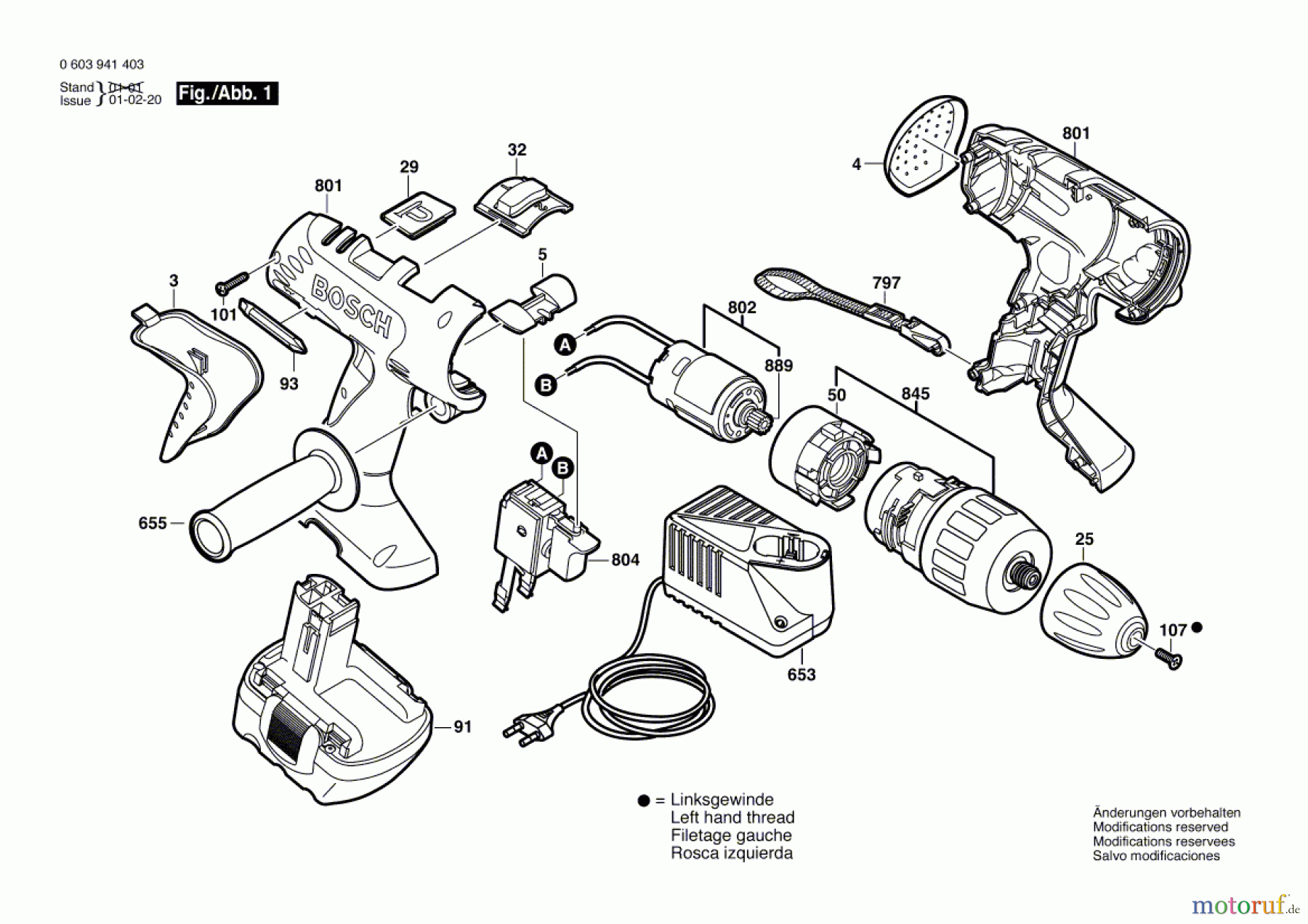 Bosch Akku Werkzeug Akku-Schlagbohrschrauber PSB 14,4 VE-2 Seite 1