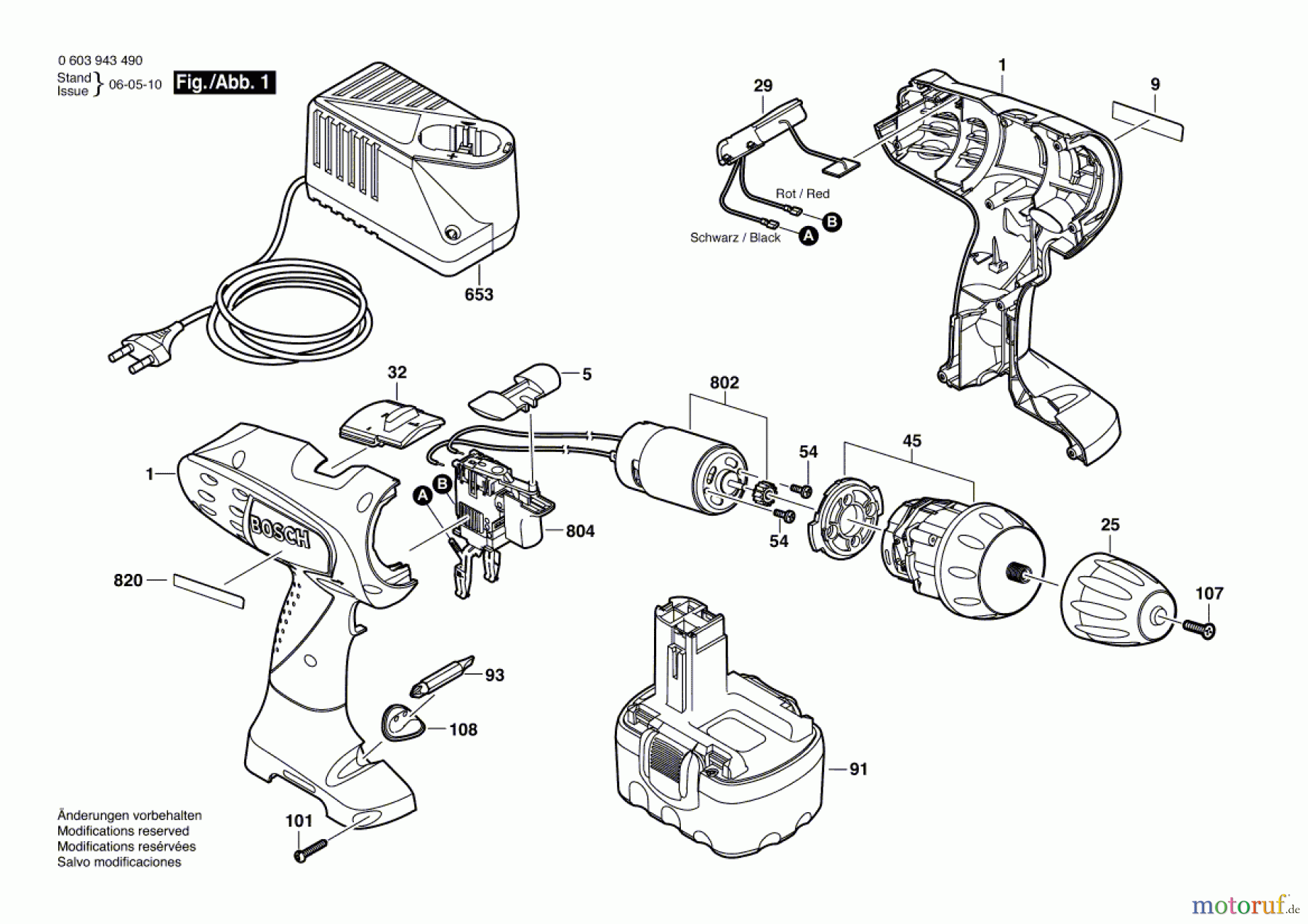 Bosch Akku Werkzeug Akku-Schrauber PSR 14,4 VE-2 Seite 1