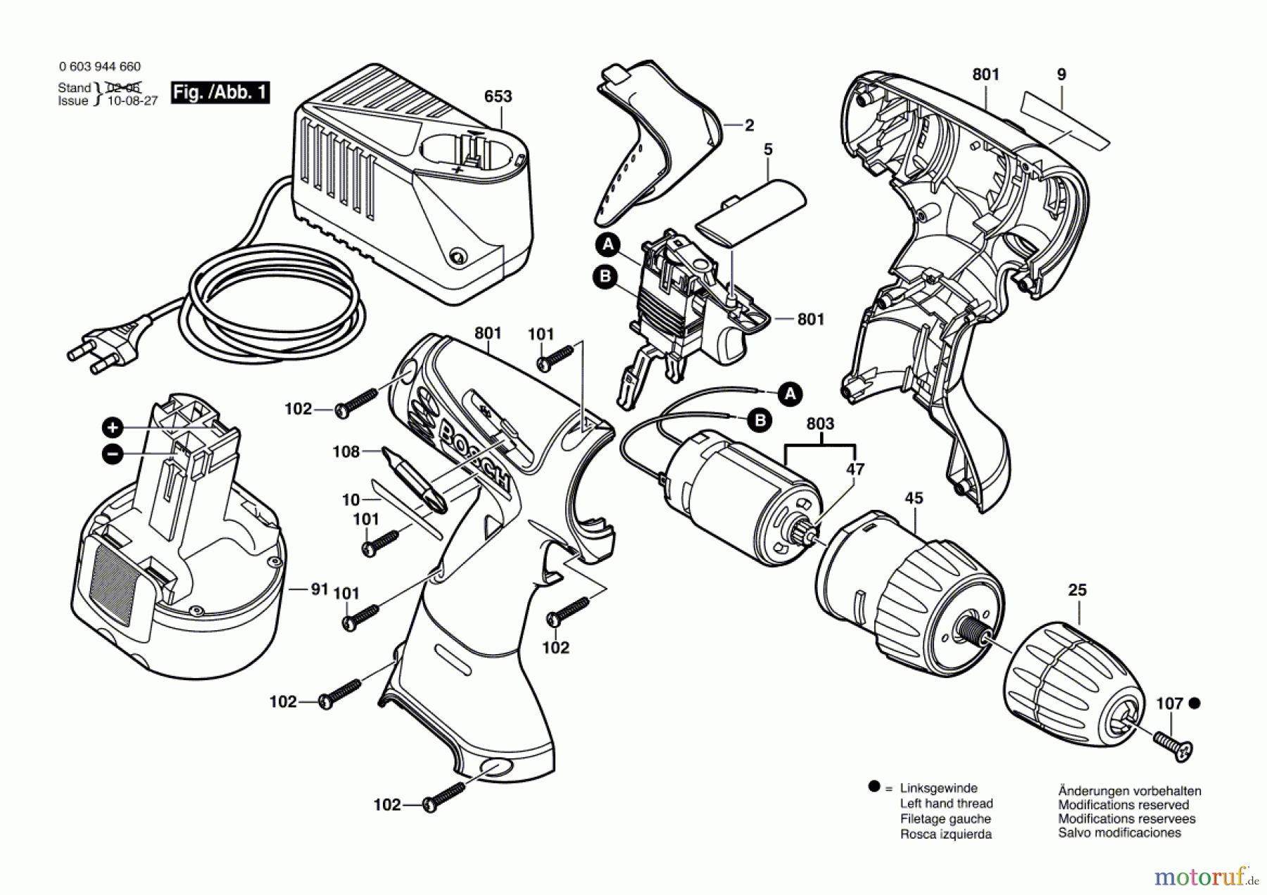Bosch Akku Werkzeug Akku-Bohrmaschine PSR 960 Seite 1