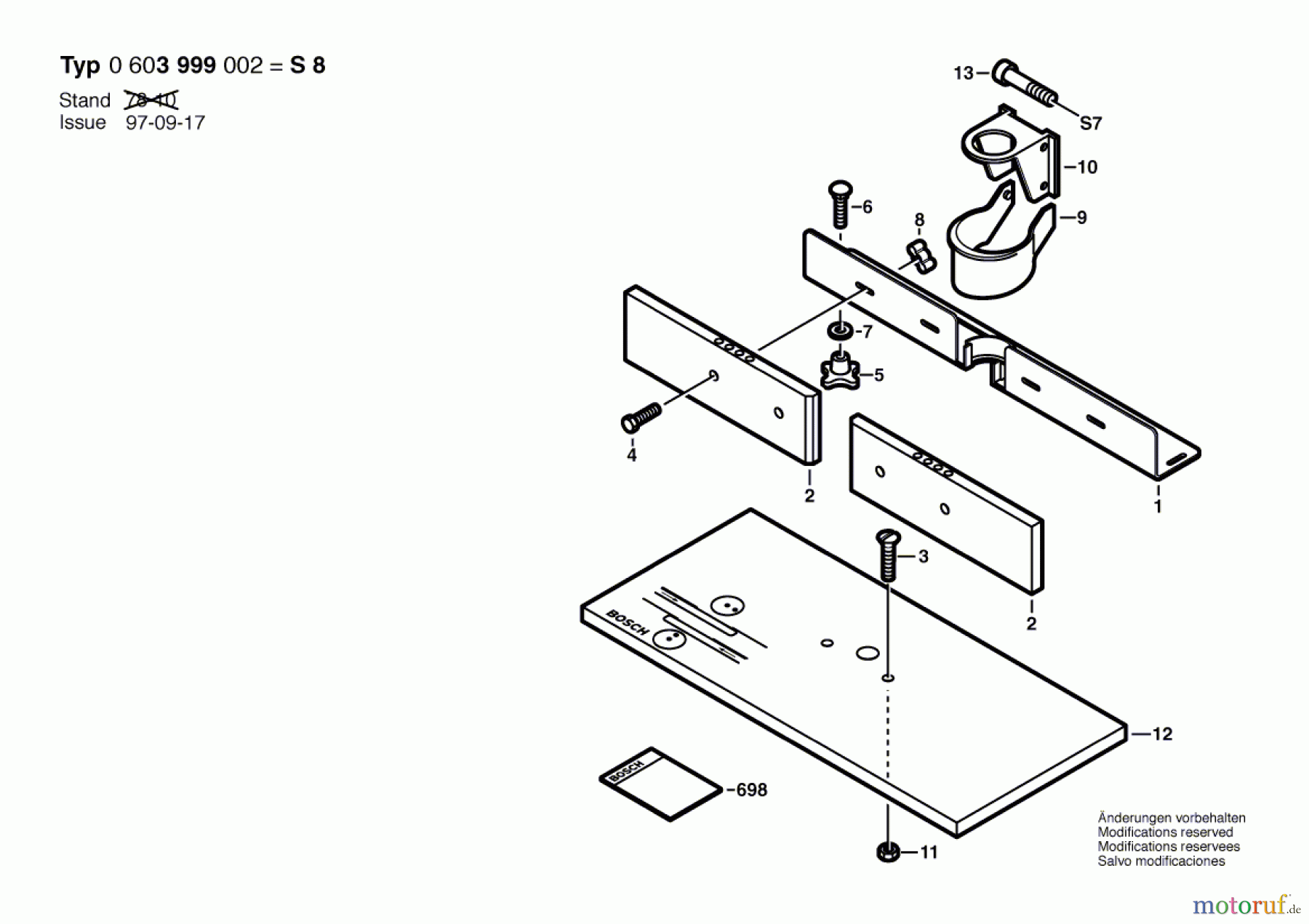 Bosch Werkzeug Hw-Fräszubehör S 8 Seite 1