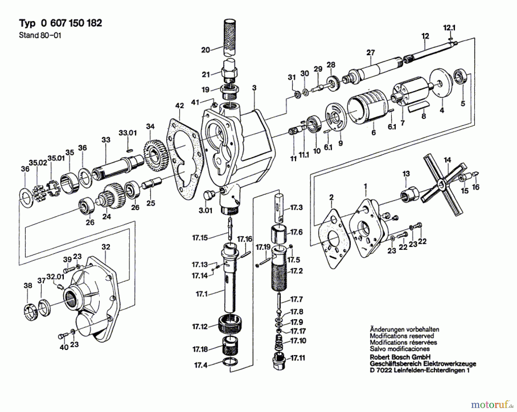 Bosch Werkzeug Bohrmaschine ---- Seite 1