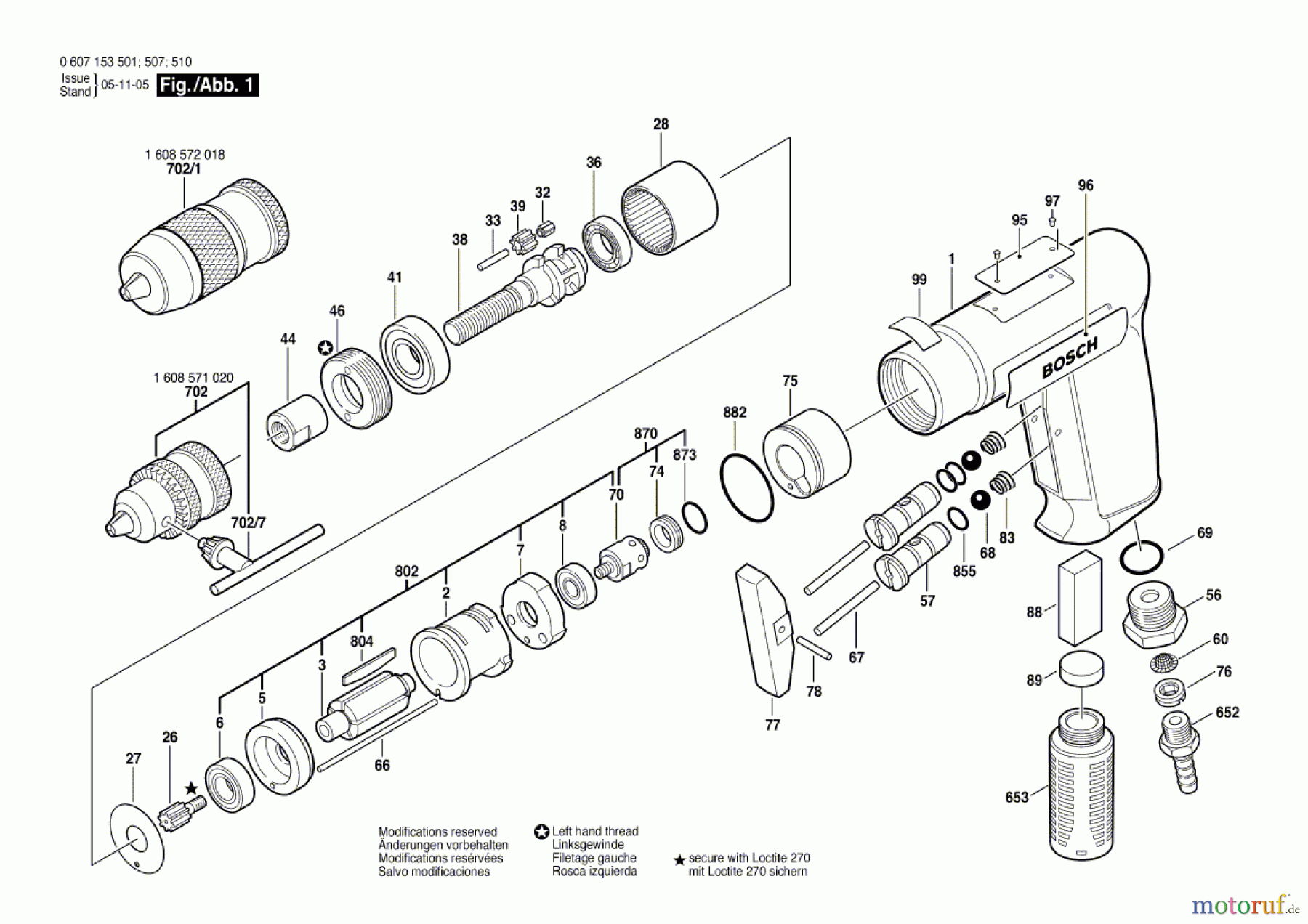 Bosch Werkzeug Pw-Bohrmaschine-Ind 180 WATT-SERIE Seite 1