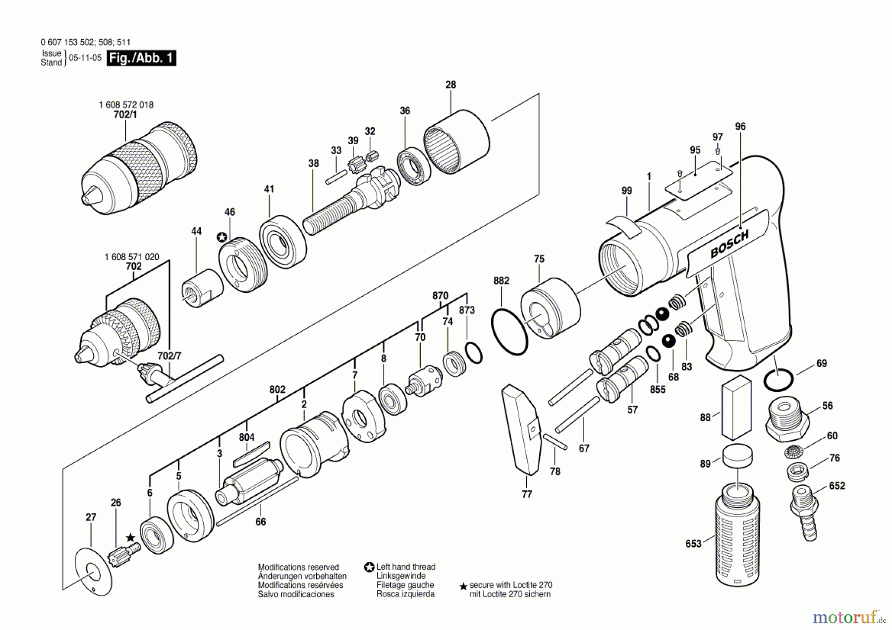 Bosch Werkzeug Pw-Bohrmaschine-Ind 180 WATT-SERIE Seite 1