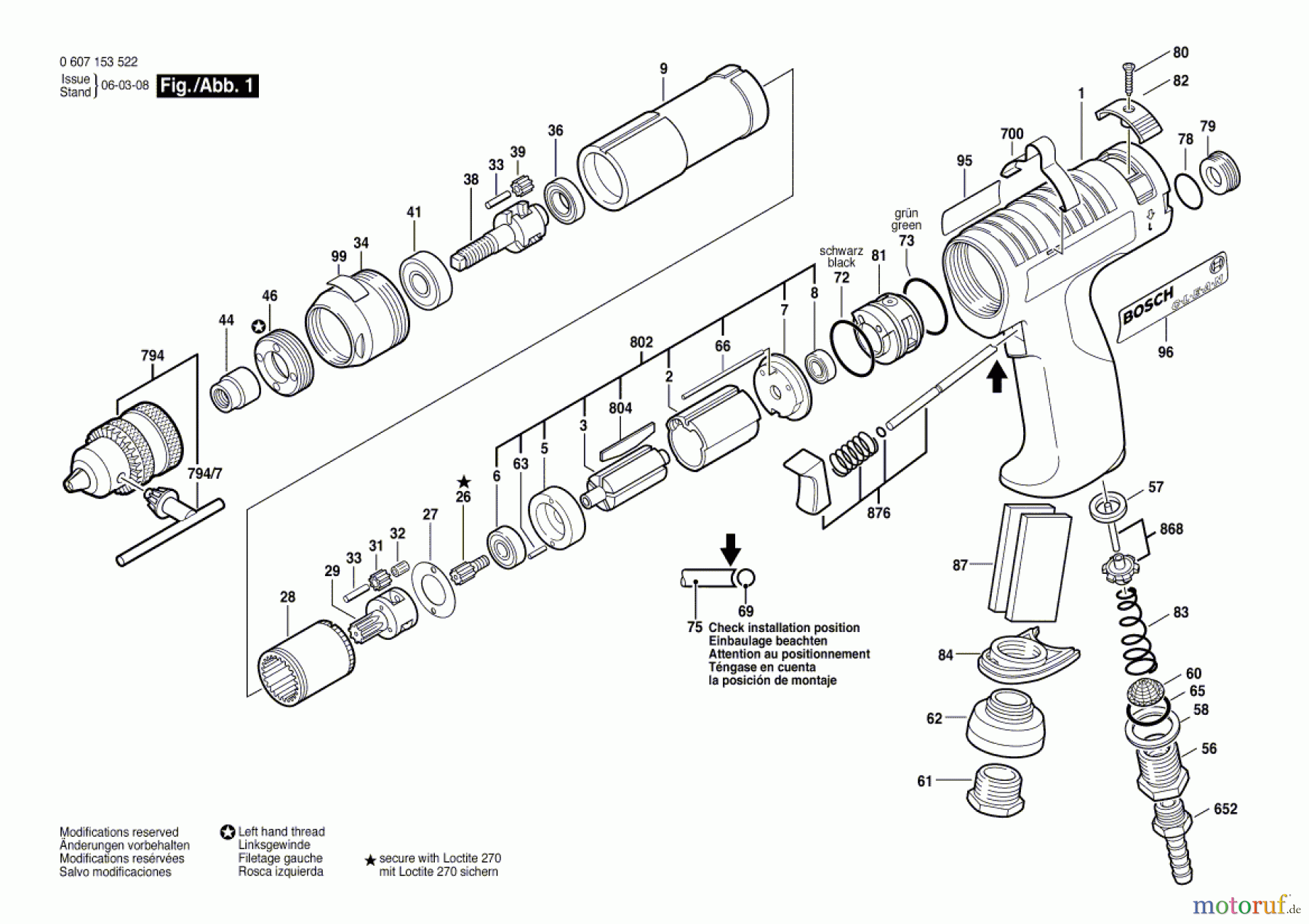 Bosch Werkzeug Pw-Bohrmaschine-Ind 180 WATT-SERIE Seite 1