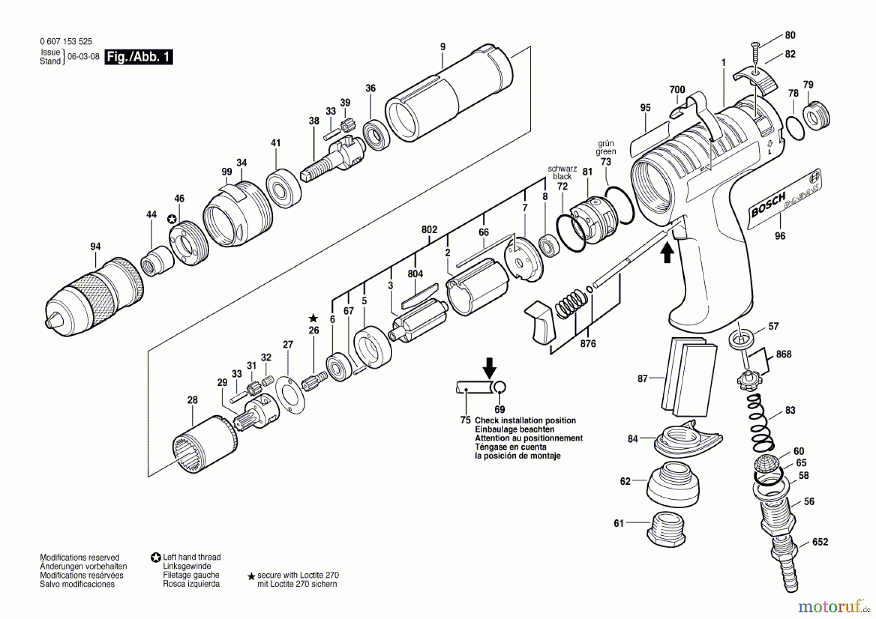 Bosch Werkzeug Pw-Bohrmaschine-Ind 180 WATT-SERIE Seite 1