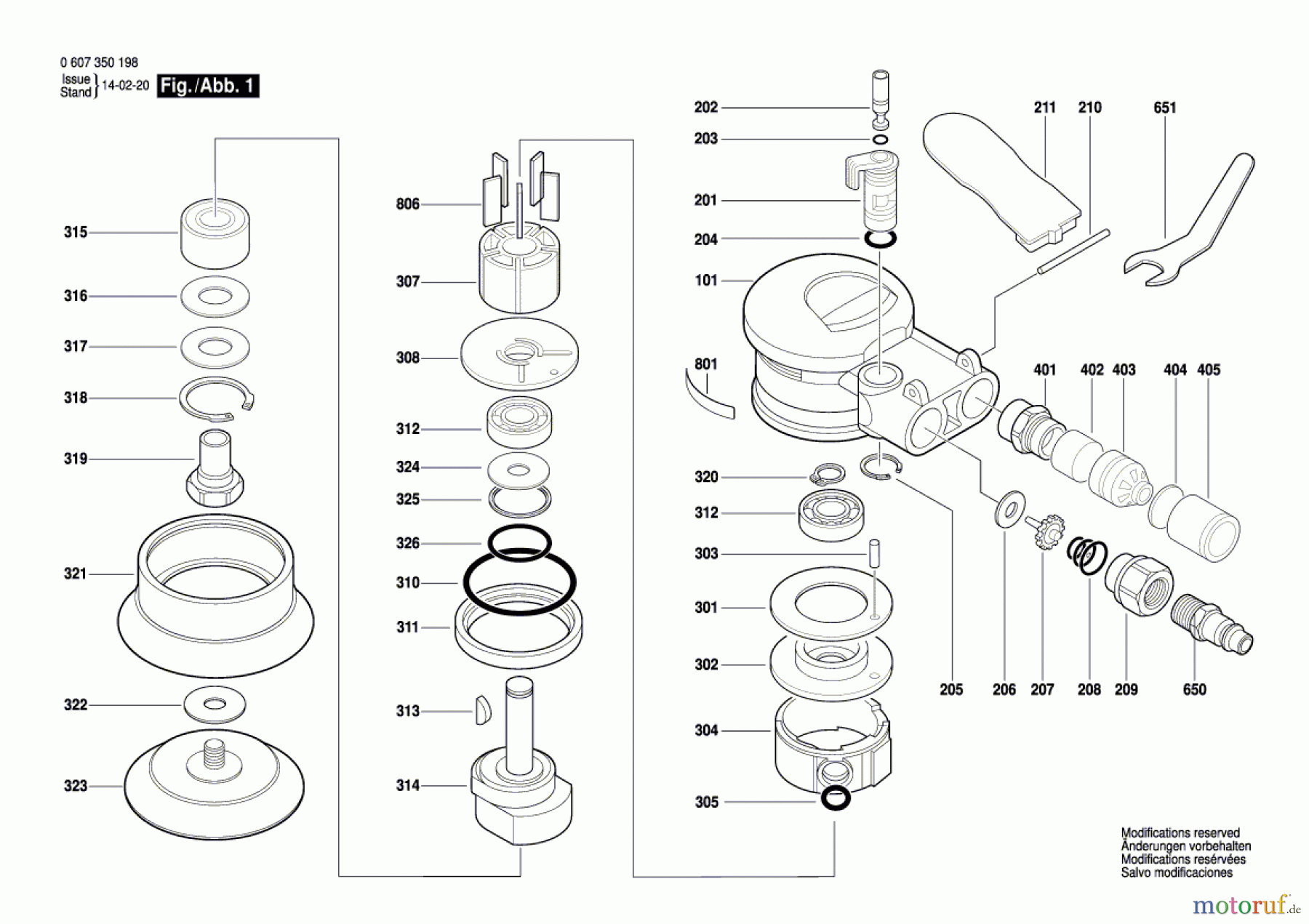 Bosch Werkzeug Exzenterschleifer DEX 80 Seite 1
