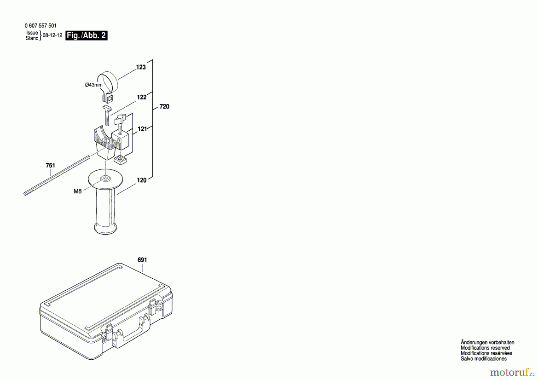 Bosch Werkzeug Bohrhammer DBH 740 R Seite 2