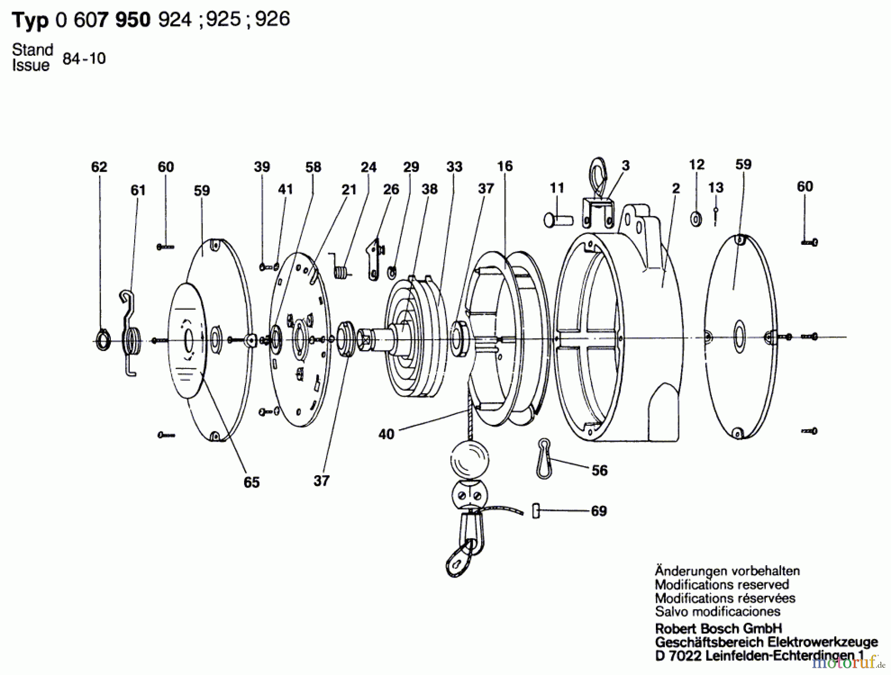  Bosch Werkzeug Federzug ---- Seite 1