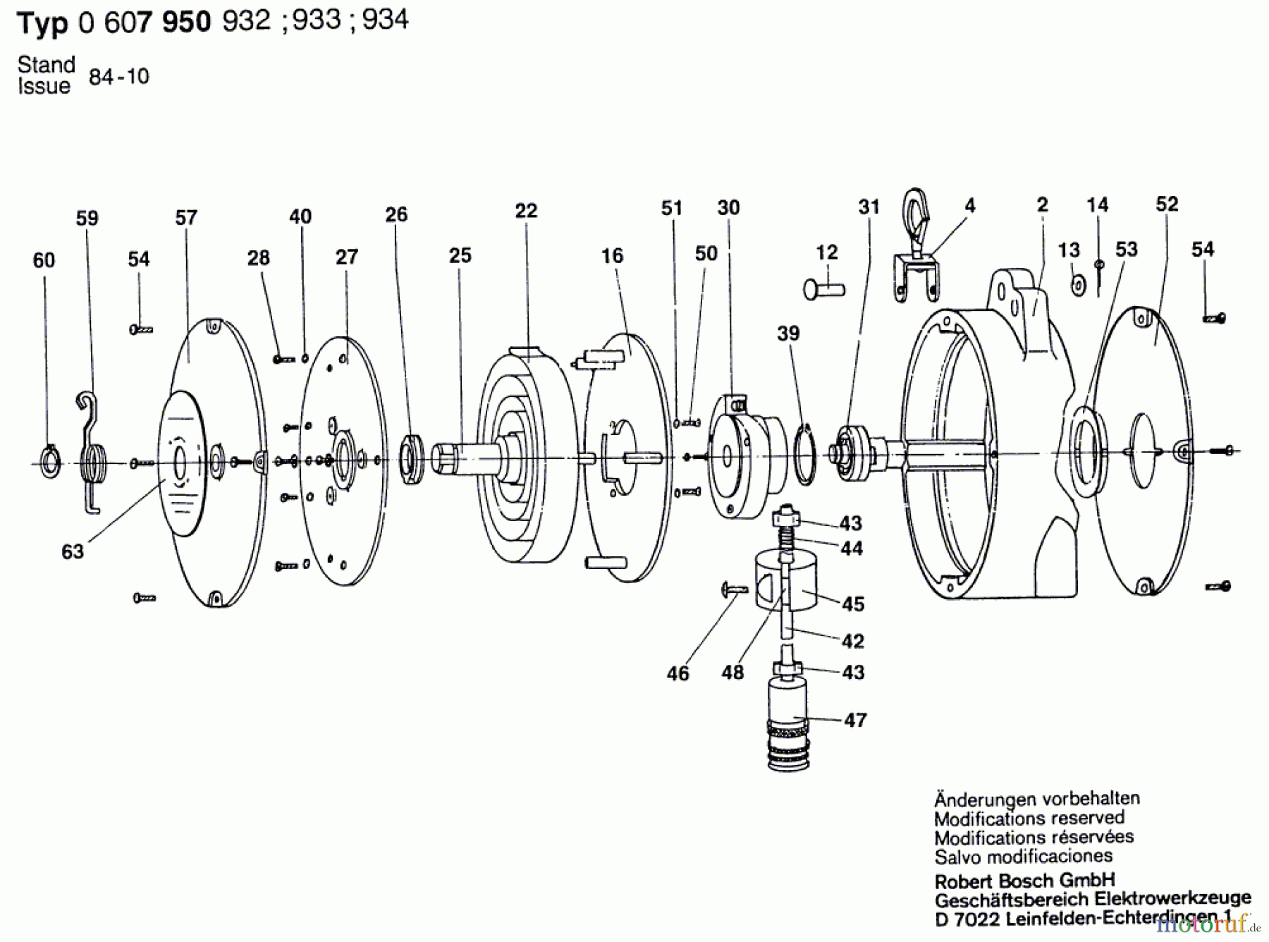  Bosch Werkzeug Federzug ---- Seite 1