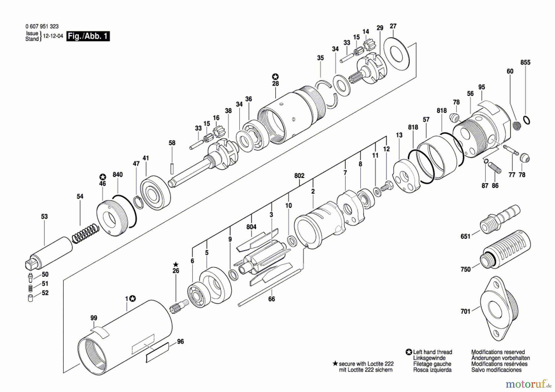Bosch Werkzeug Einbaumotor 370 WATT-SERIE Seite 1