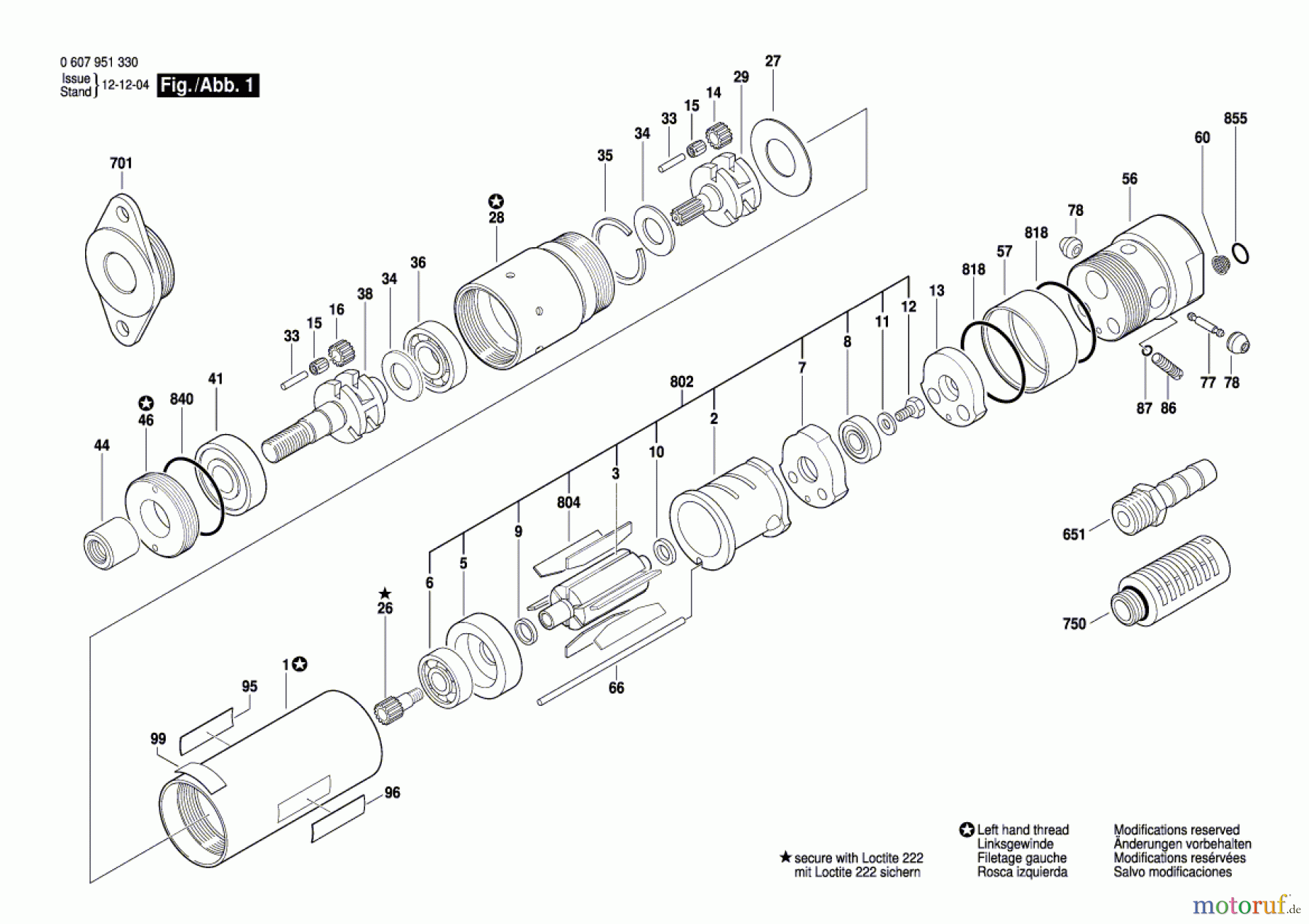 Bosch Werkzeug Einbaumotor 370 WATT-SERIE Seite 1