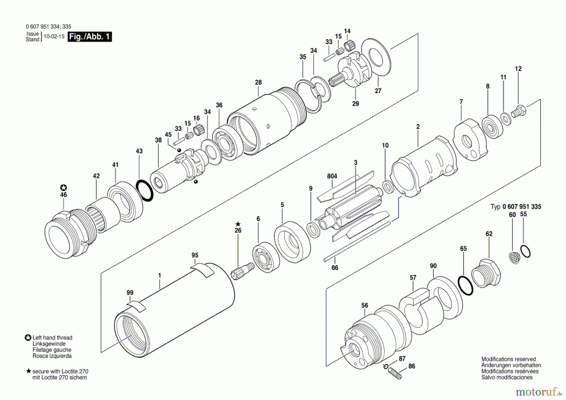 Bosch Werkzeug Einbaumotor 370 WATT-SERIE Seite 1