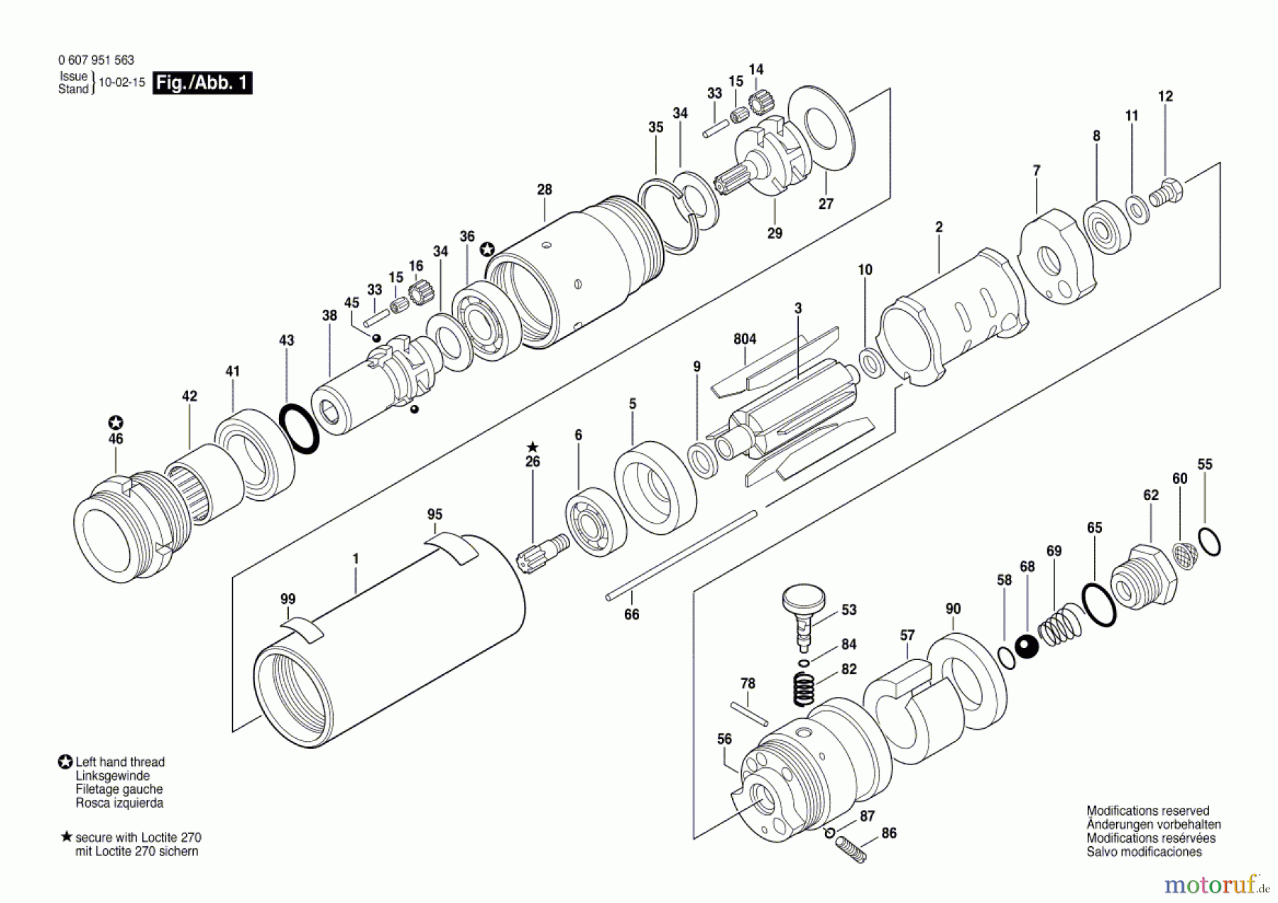 Bosch Werkzeug Einbaumotor 370 WATT-SERIE Seite 1