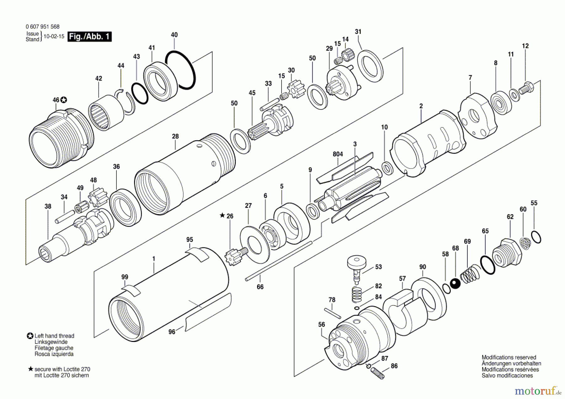 Bosch Werkzeug Einbaumotor 370 WATT-SERIE Seite 1