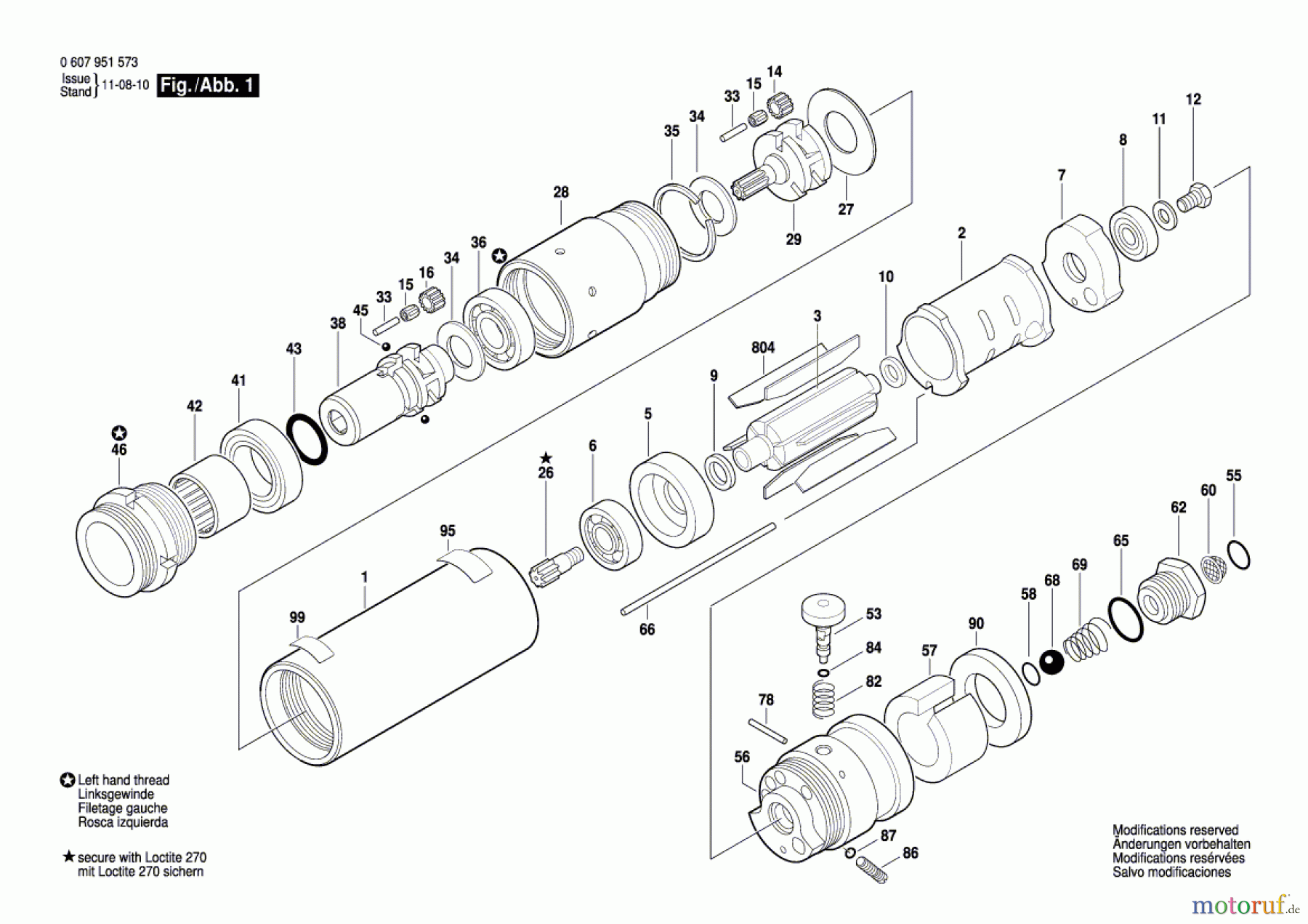 Bosch Werkzeug Einbaumotor 370 WATT-SERIE Seite 1