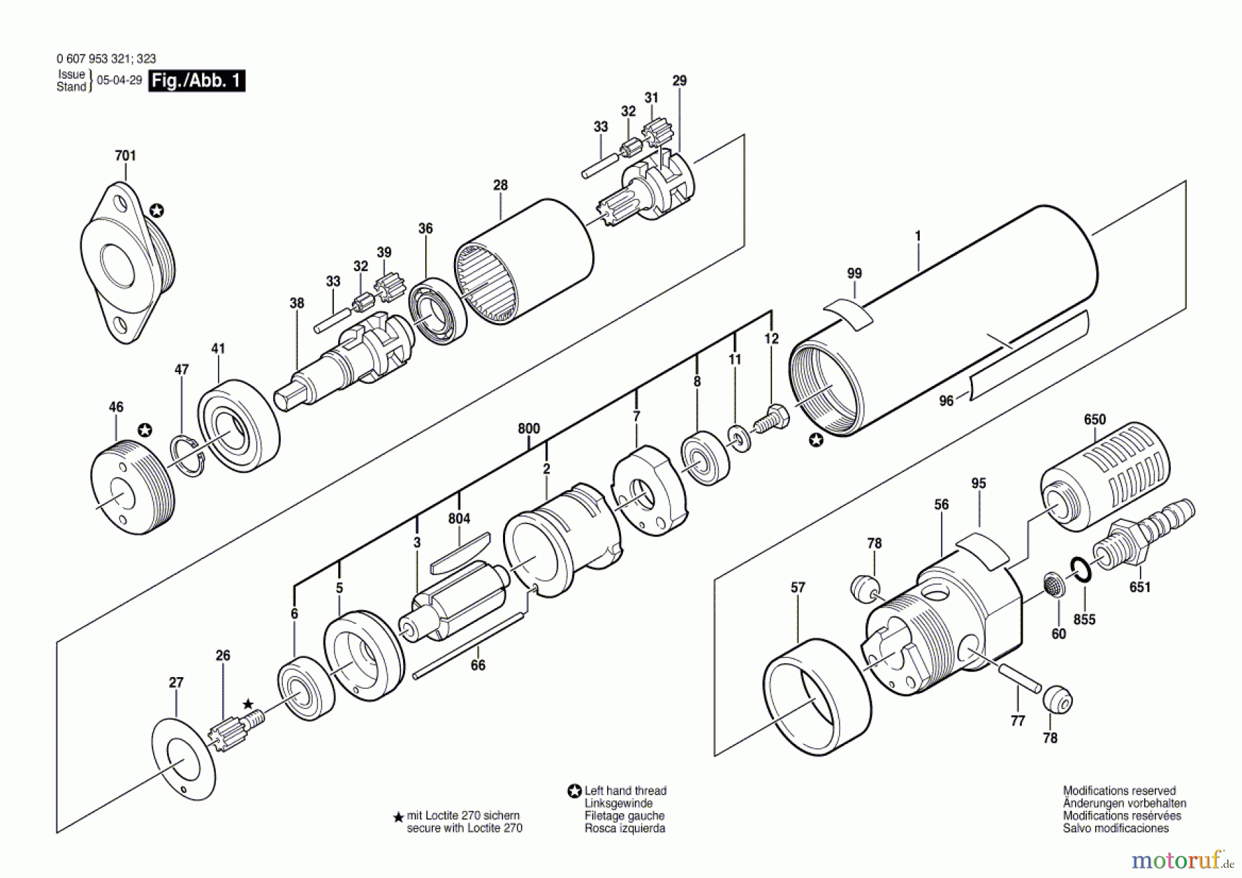 Bosch Werkzeug Einbaumotor 180 WATT-SERIE Seite 1