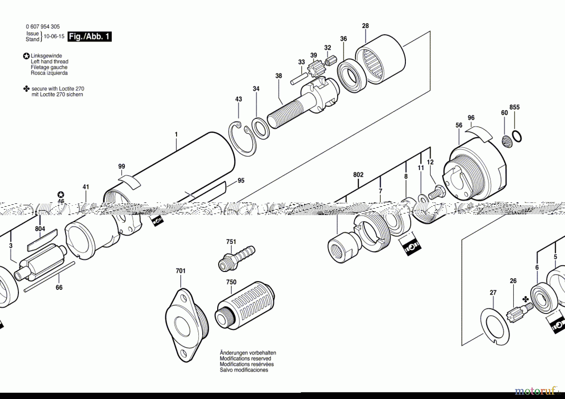 Bosch Werkzeug Einbaumotor 120 WATT-SERIE Seite 1