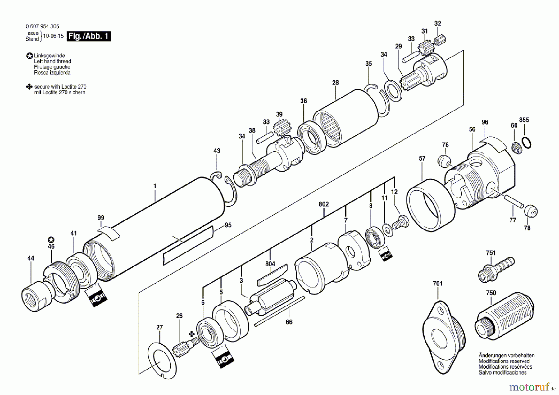  Bosch Werkzeug Einbaumotor 120 WATT-SERIE Seite 1