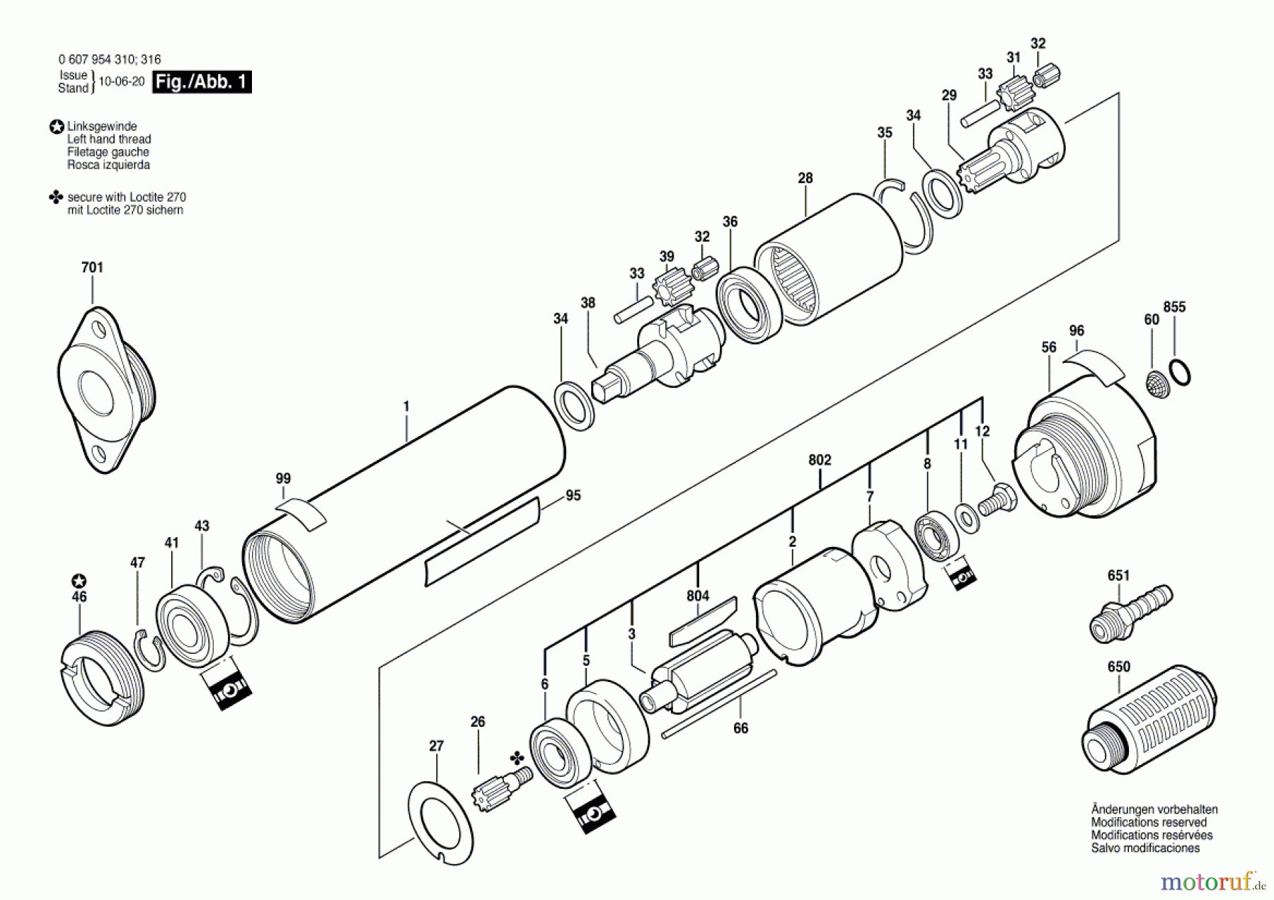 Bosch Werkzeug Einbaumotor 120 WATT-SERIE Seite 1