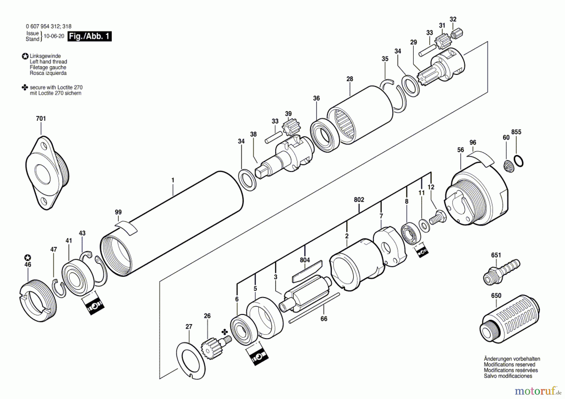 Bosch Werkzeug Einbaumotor 120 WATT-SERIE Seite 1