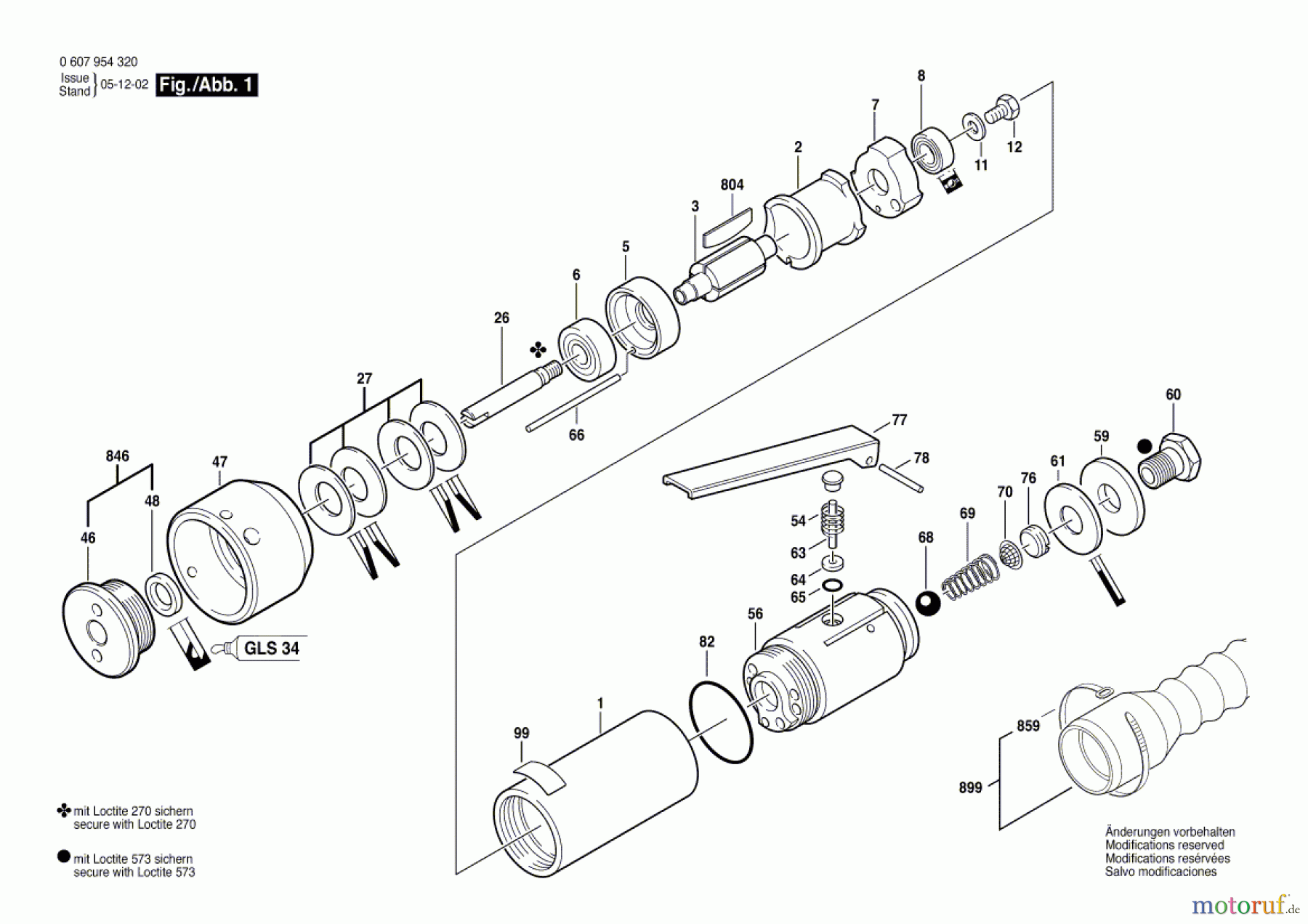 Bosch Werkzeug Einbaumotor 120 WATT-SERIE Seite 1
