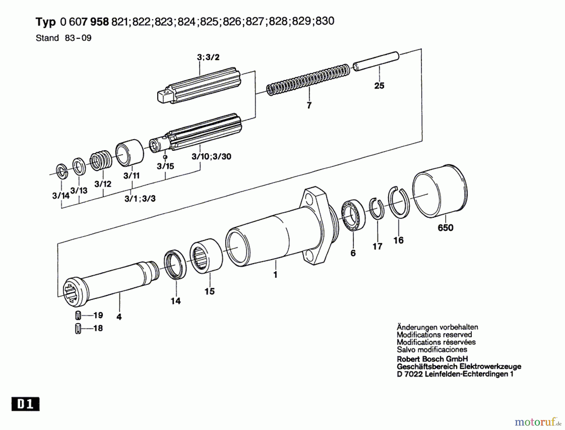 Bosch Werkzeug Spindellager ---- Seite 1