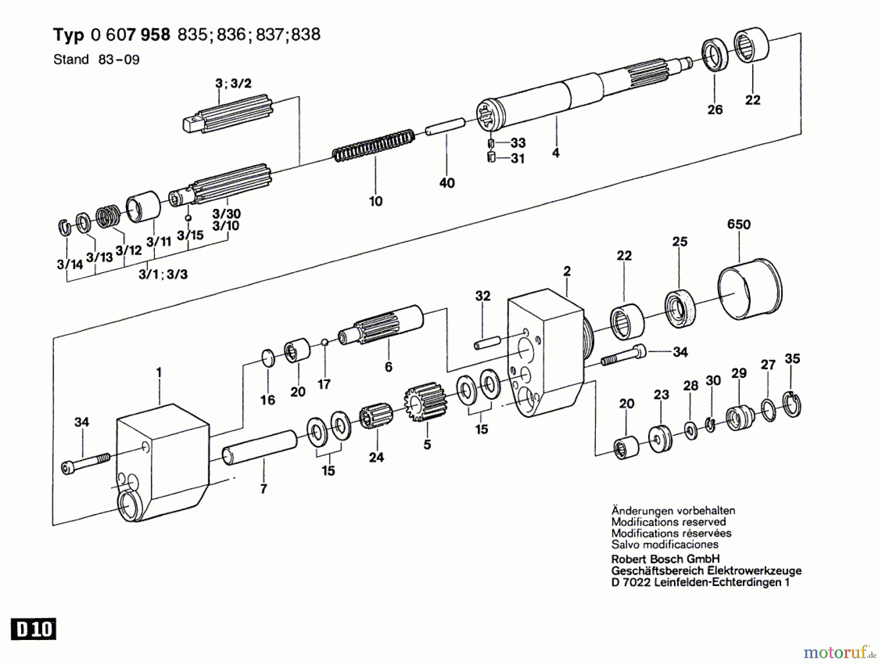 Bosch Werkzeug Vorsatzgetriebe ---- Seite 1