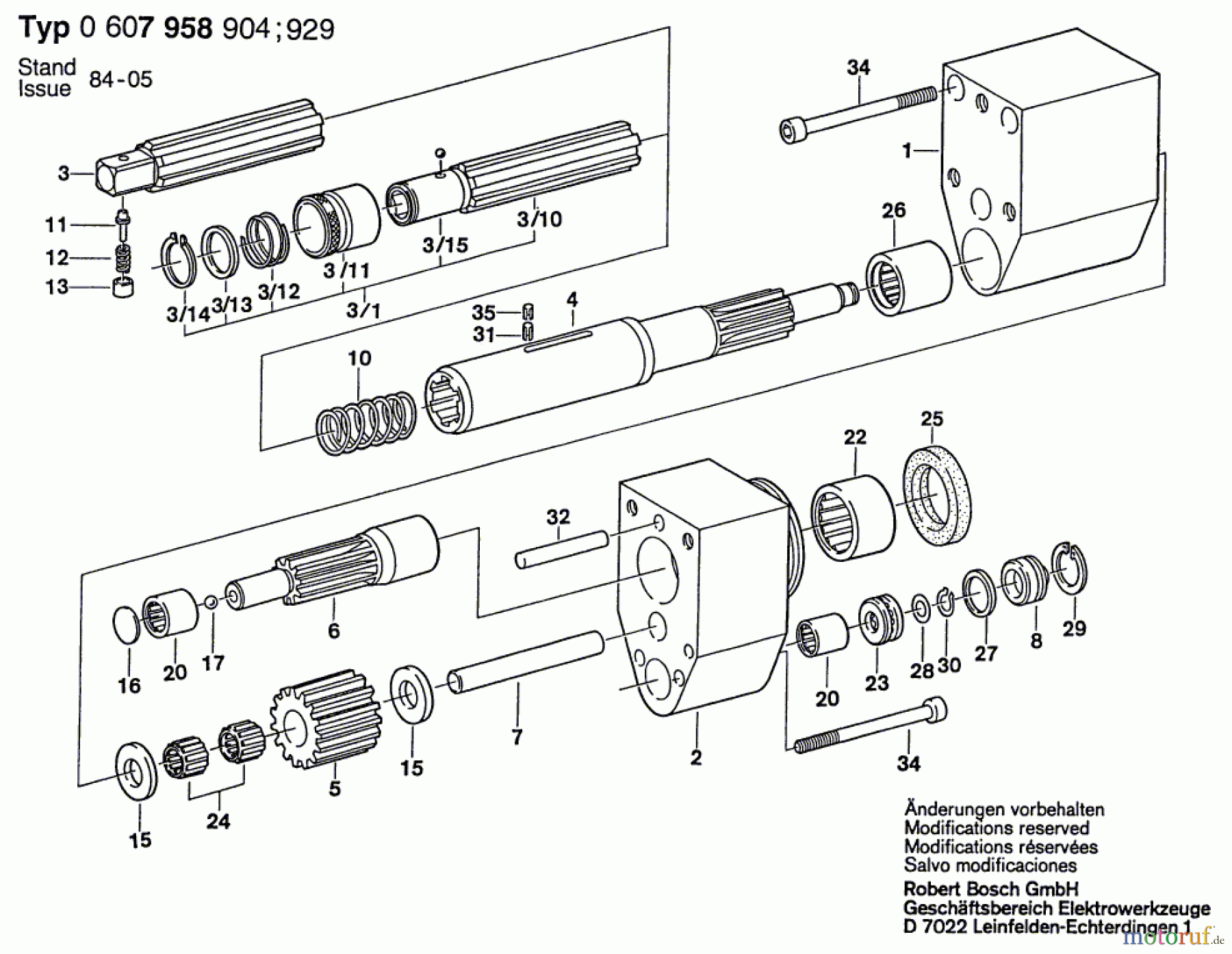 Bosch Werkzeug Vorsatzgetriebe ---- Seite 1