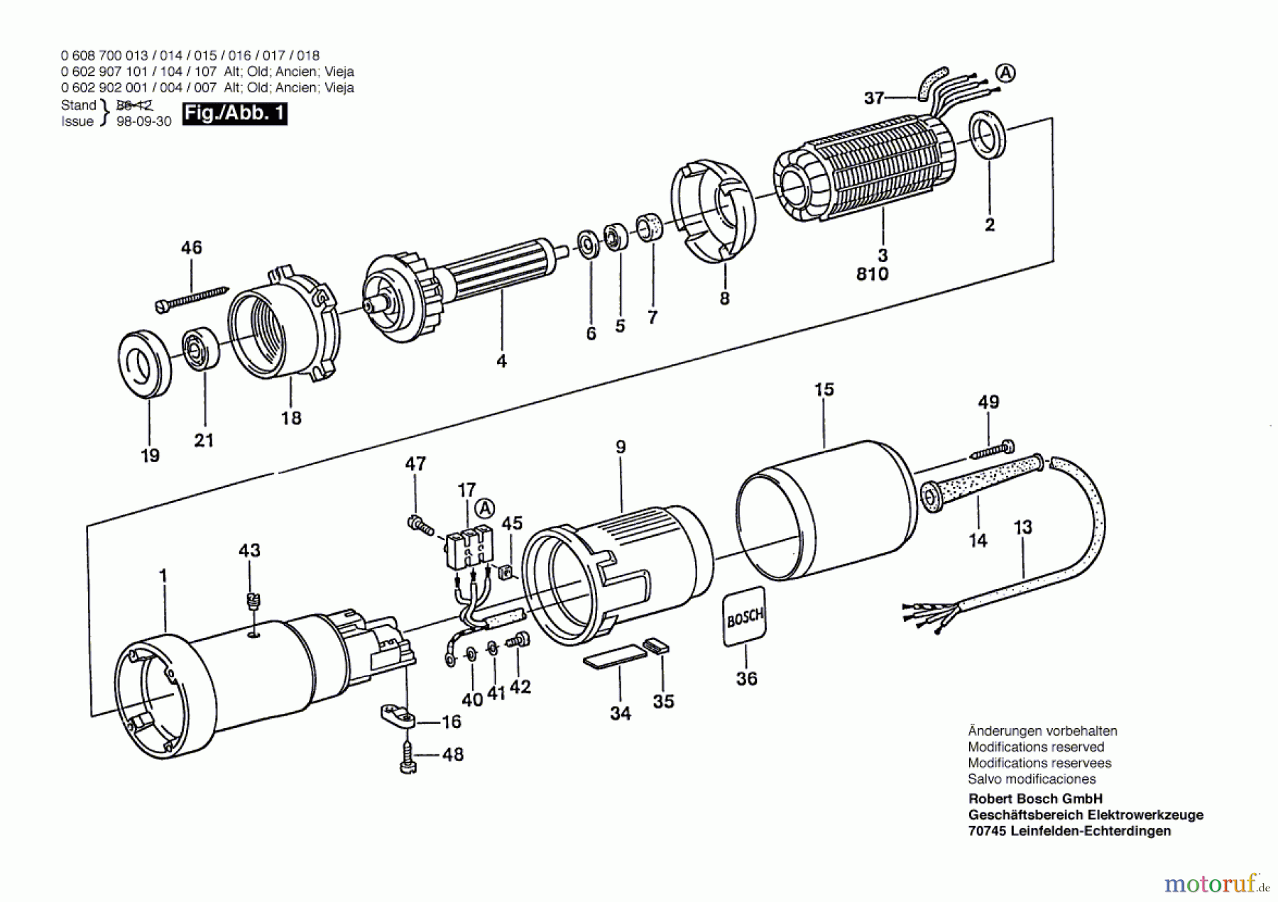 Bosch Werkzeug Hf-Anbaumotor GR./SIZE 57 Seite 1