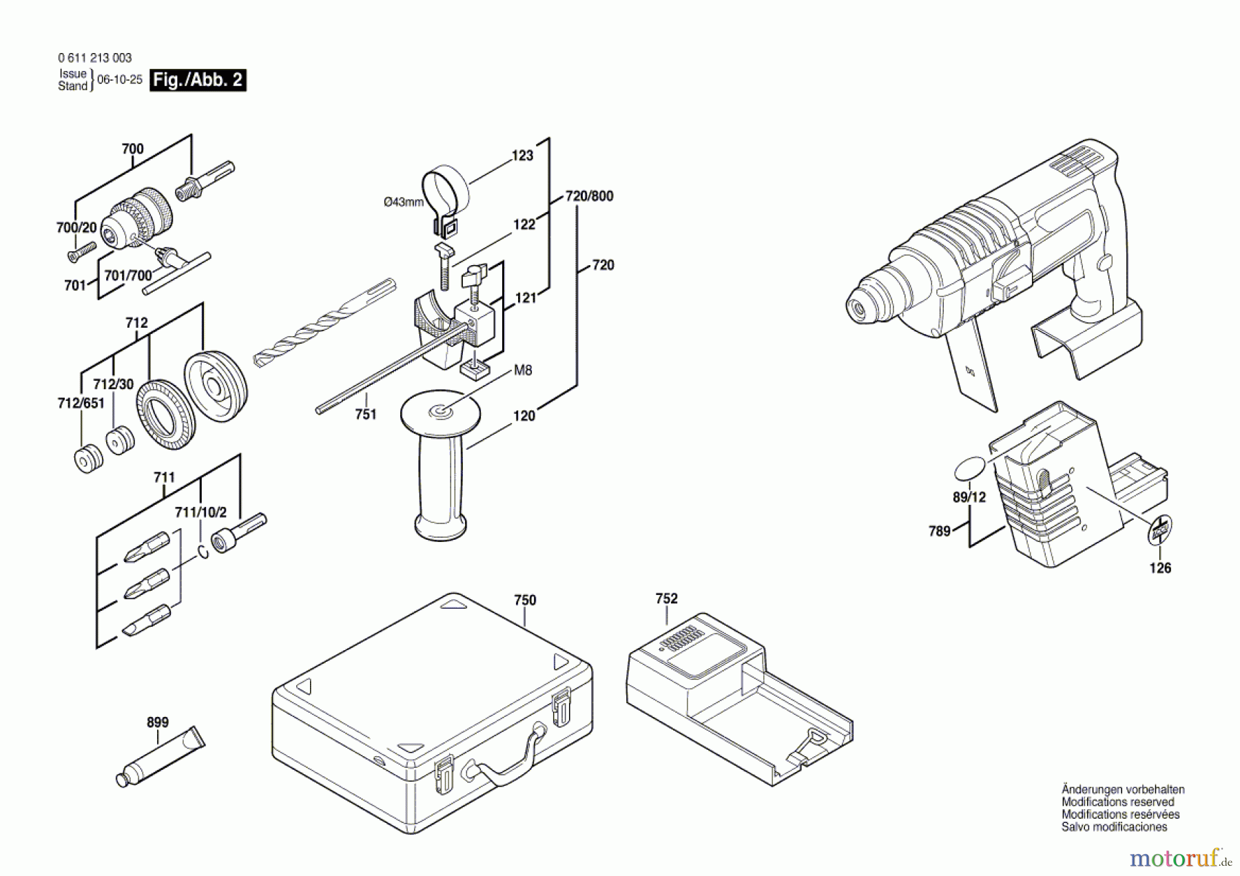 Bosch Akku Werkzeug Akku-Bohrhammer GBH 24 V Seite 2
