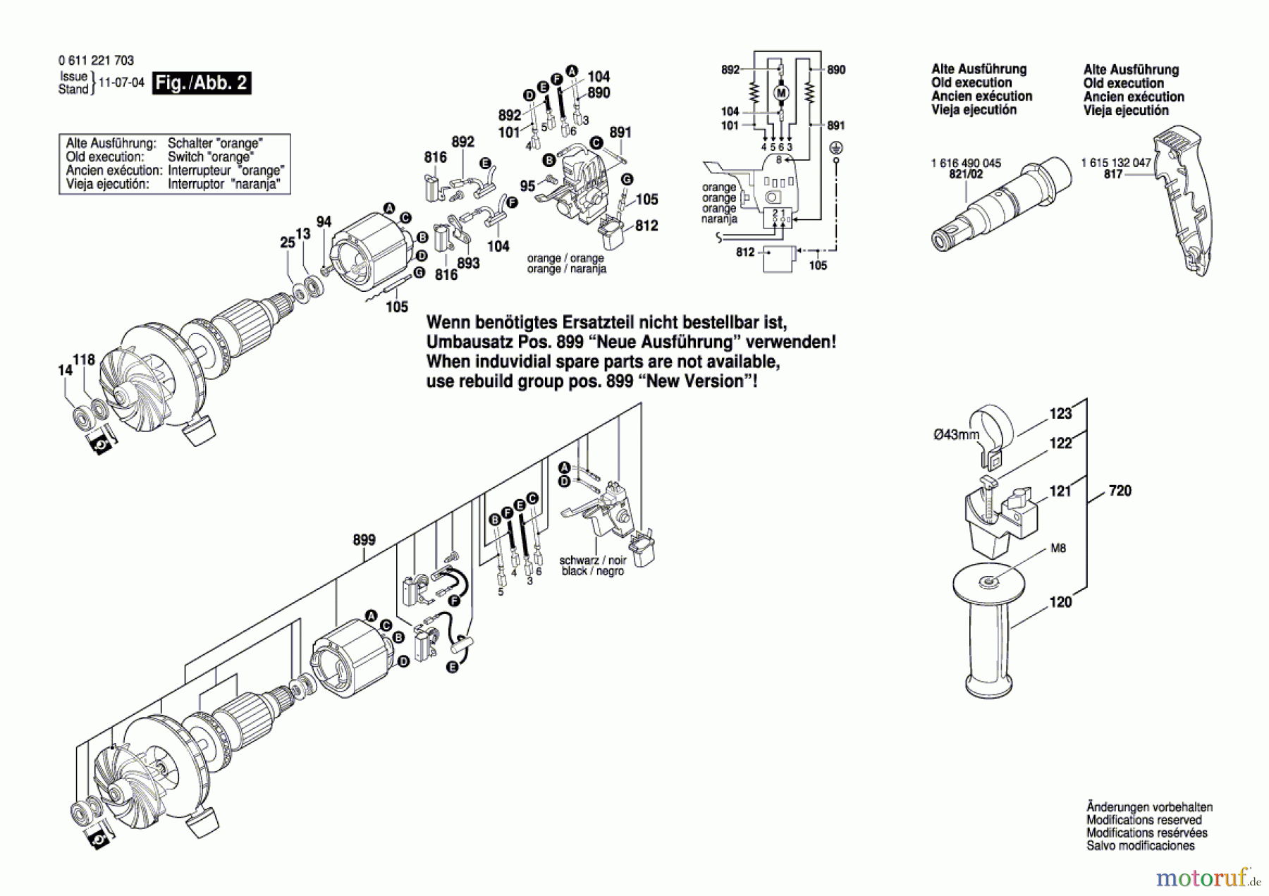 Bosch Werkzeug Bohrhammer GAH 500 DSR Seite 2