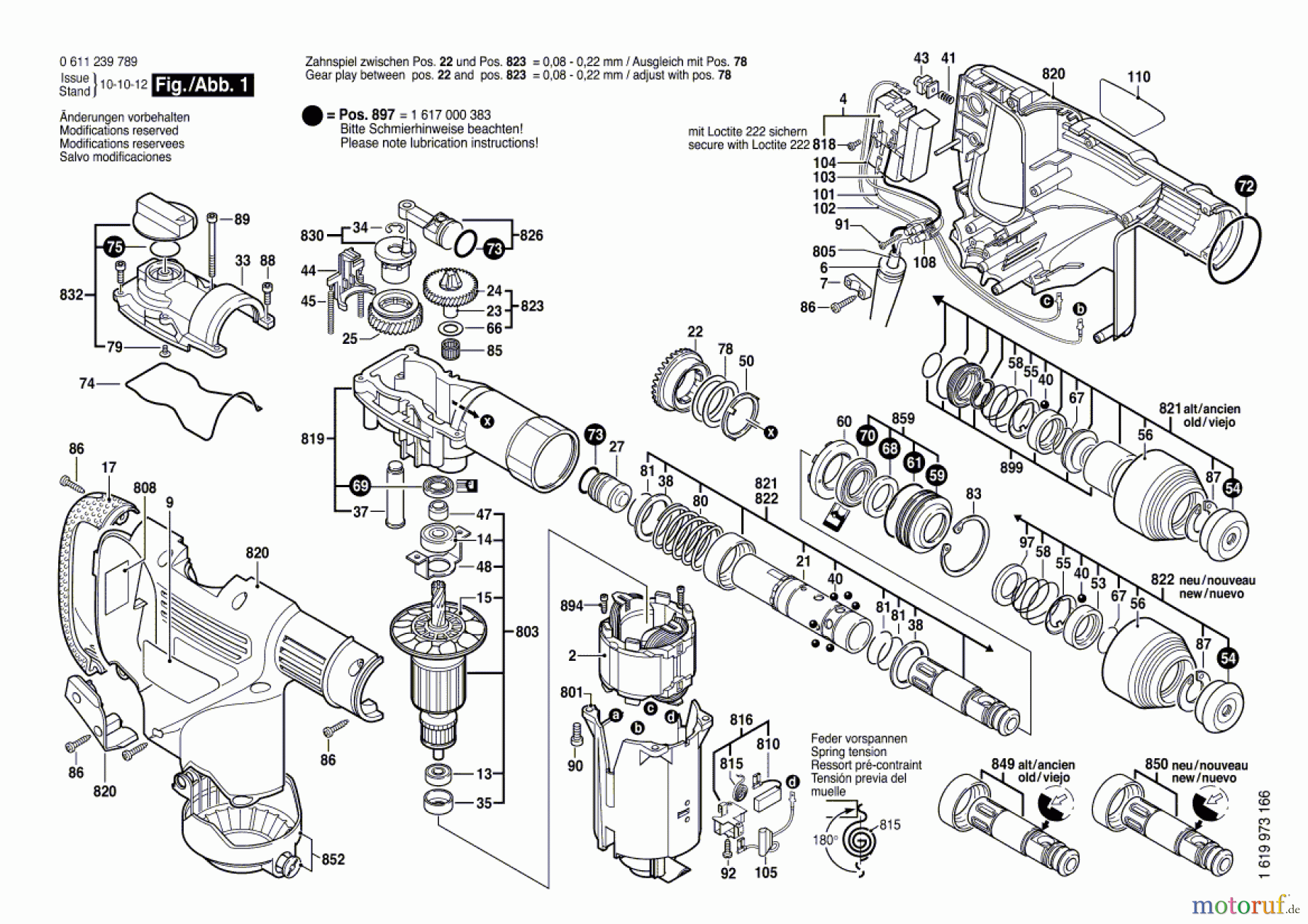 Bosch Werkzeug Bohrhammer H 28-C Seite 1