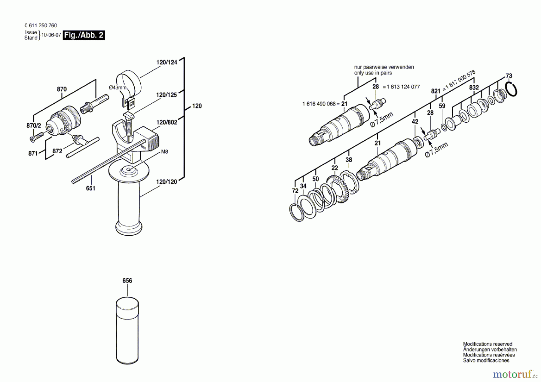 Bosch Werkzeug Bohrhammer H 22-SLE Seite 2