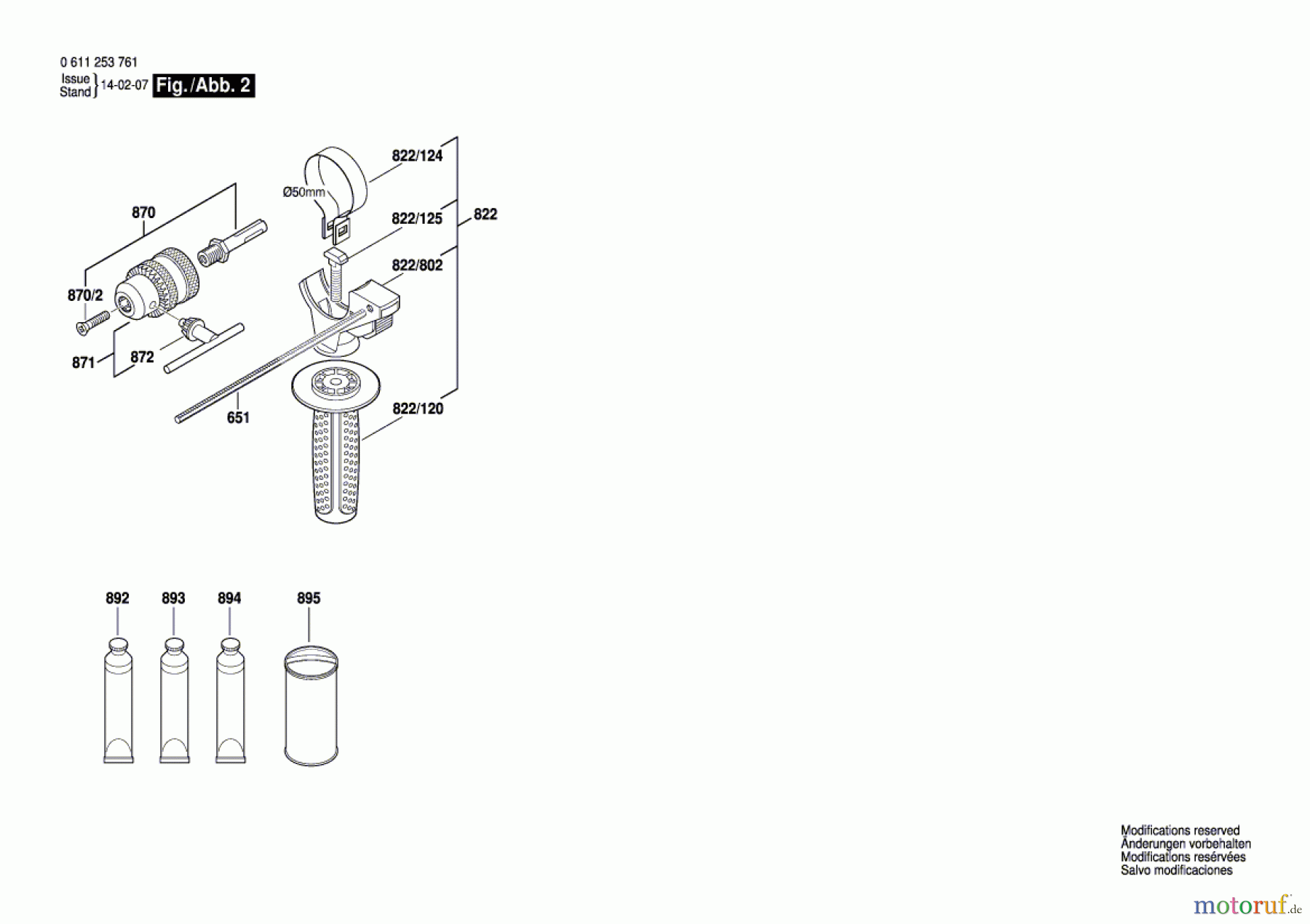 Bosch Werkzeug Bohrhammer H 26-MLE Seite 2