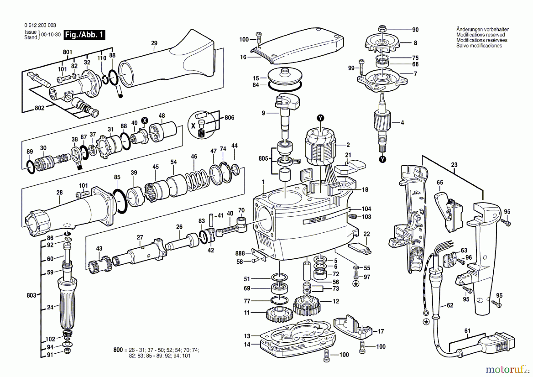 Bosch Werkzeug Bohrhammer ---- Seite 1