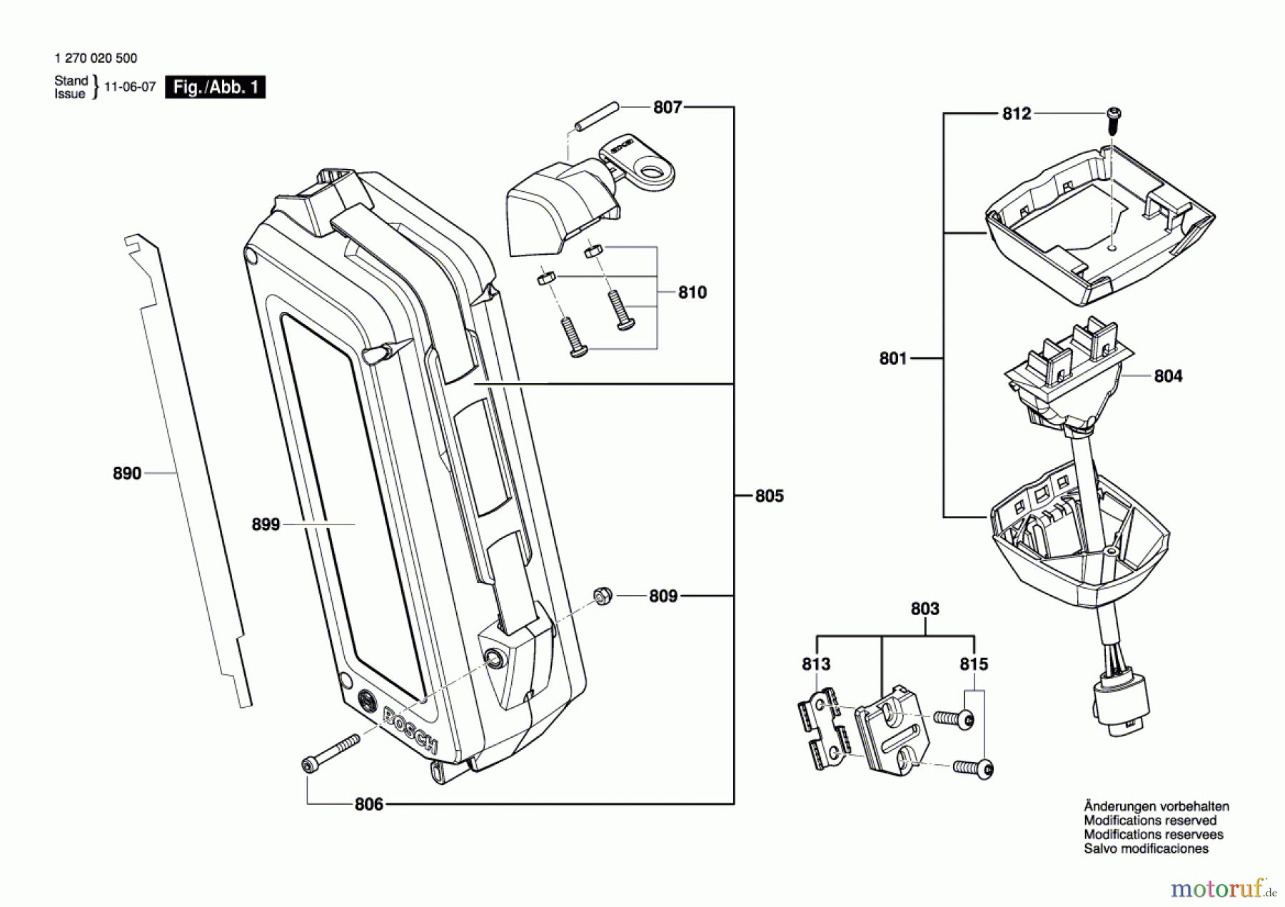 Bosch Werkzeug Batterie ---- Seite 1