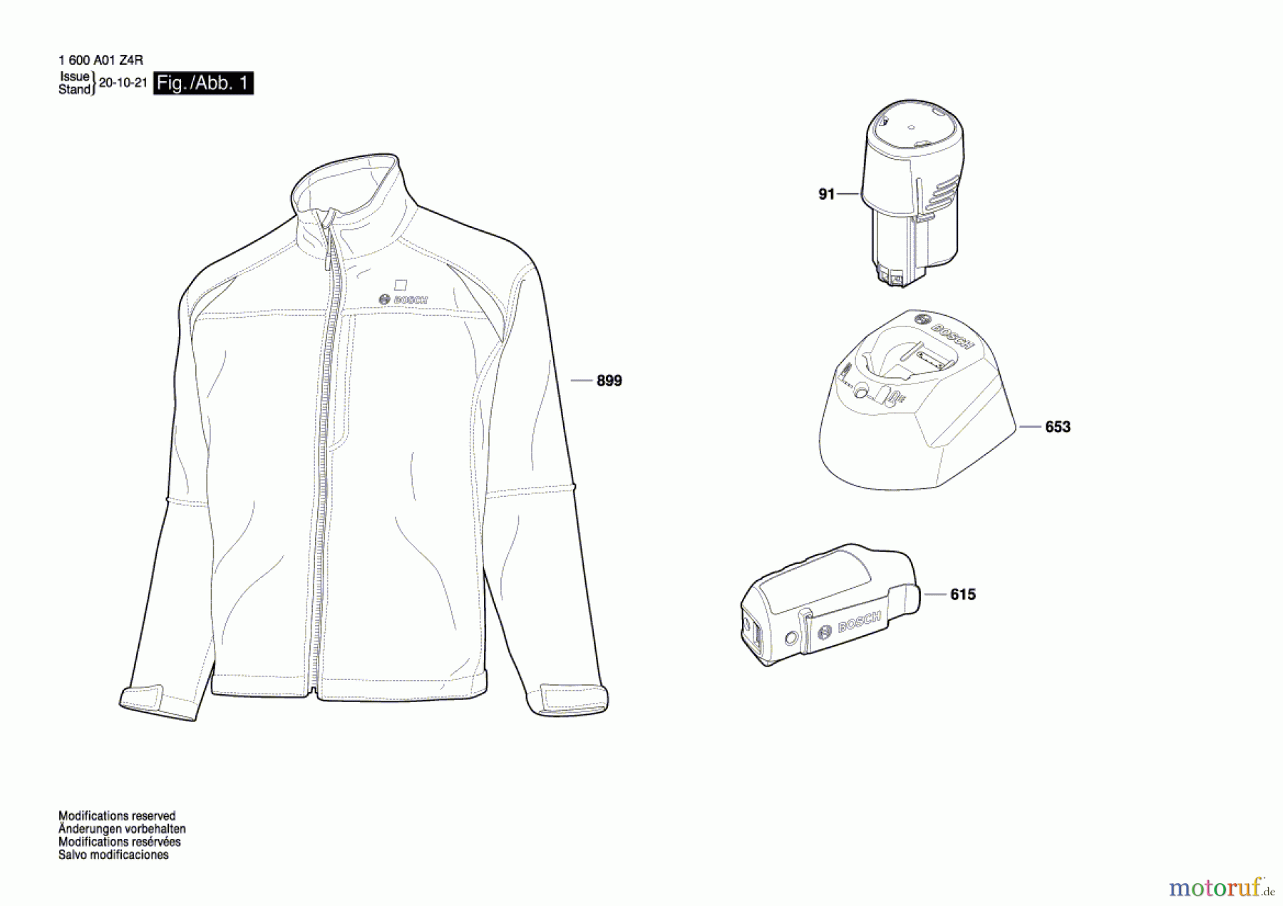 Bosch Werkzeug Winterjacke GHJ 12+18V XA Seite 1